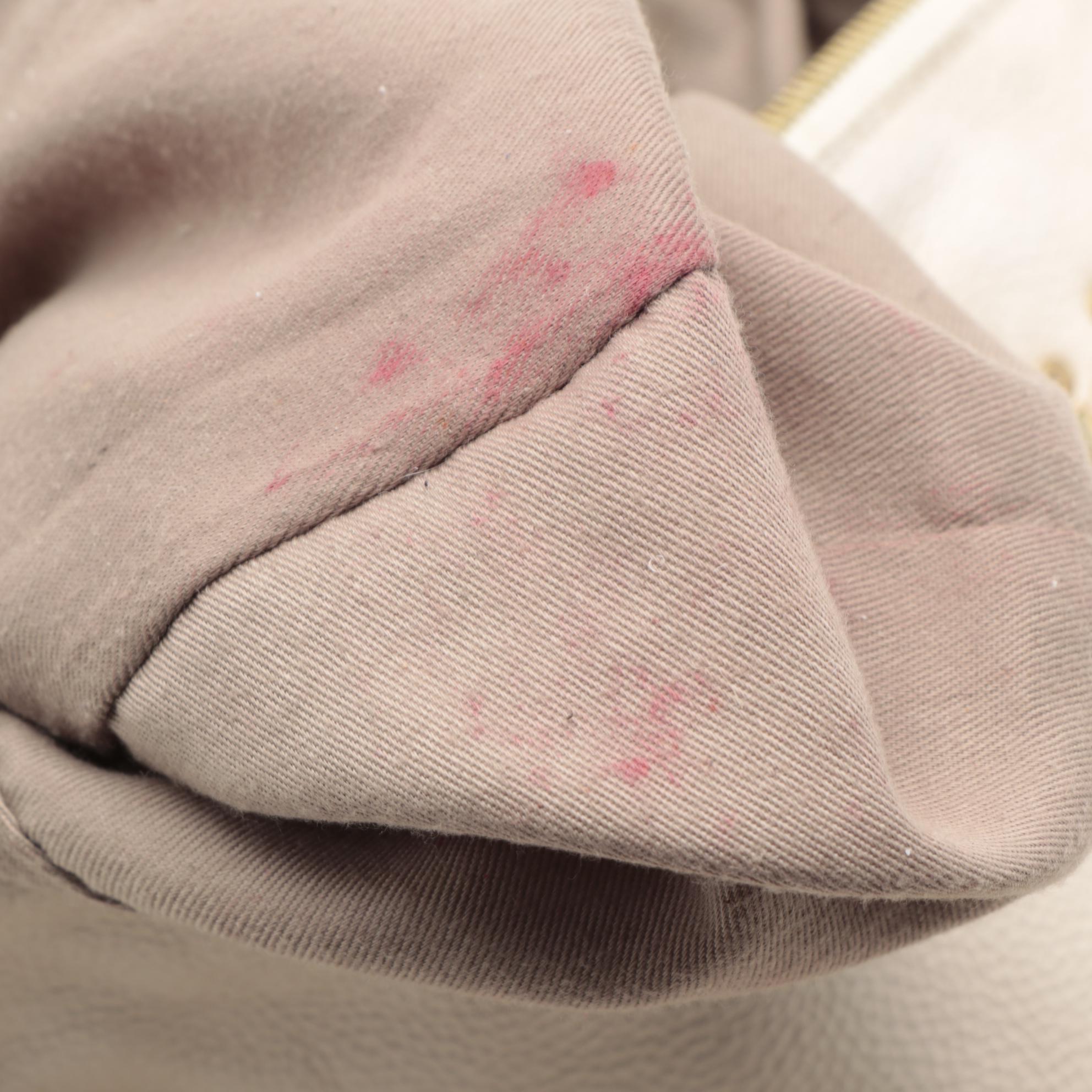 Chloé Marcie Large Satchel Bag in Cream Pebble Grain Leather