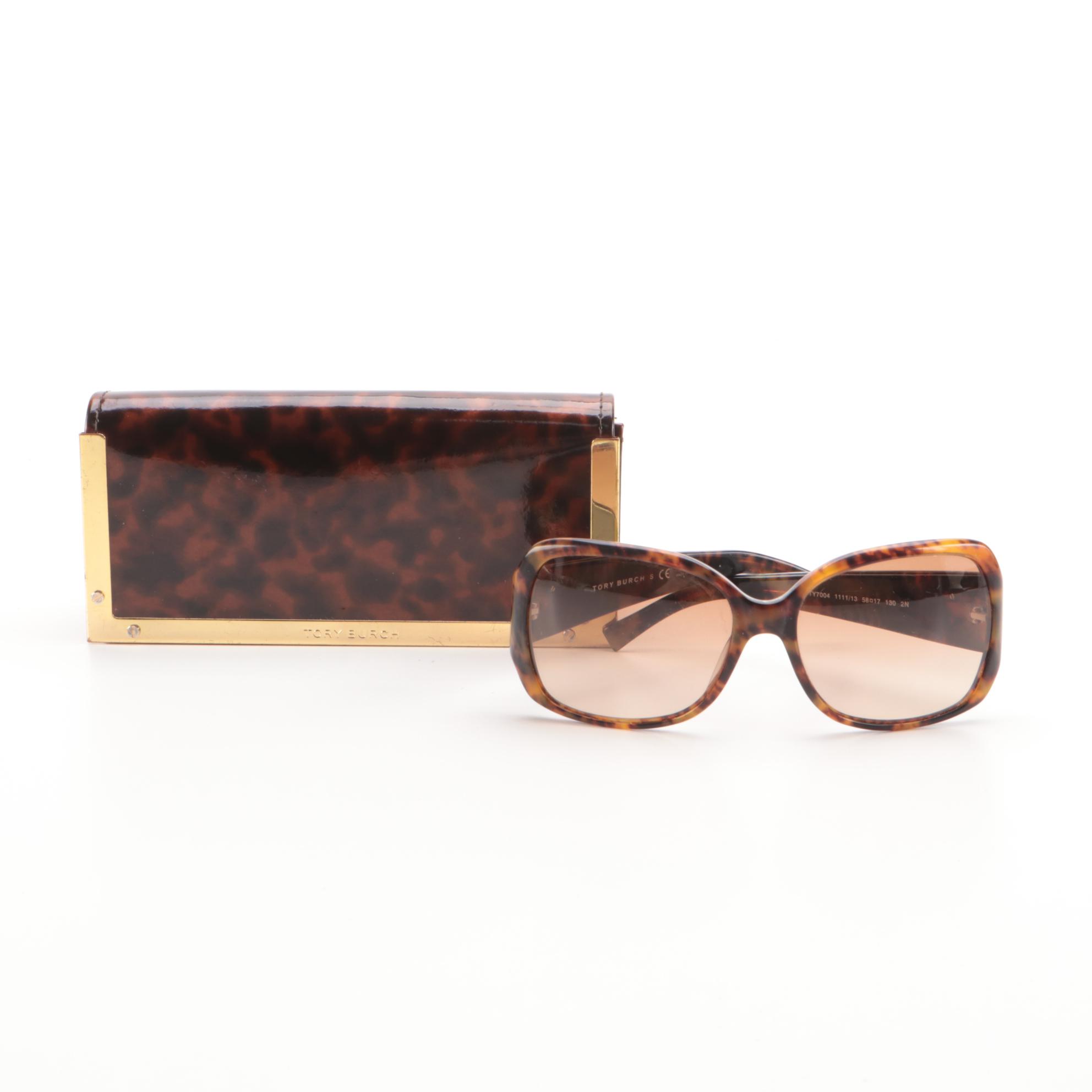 Tory Burch TY7004 Tortoise Sunglasses with Case