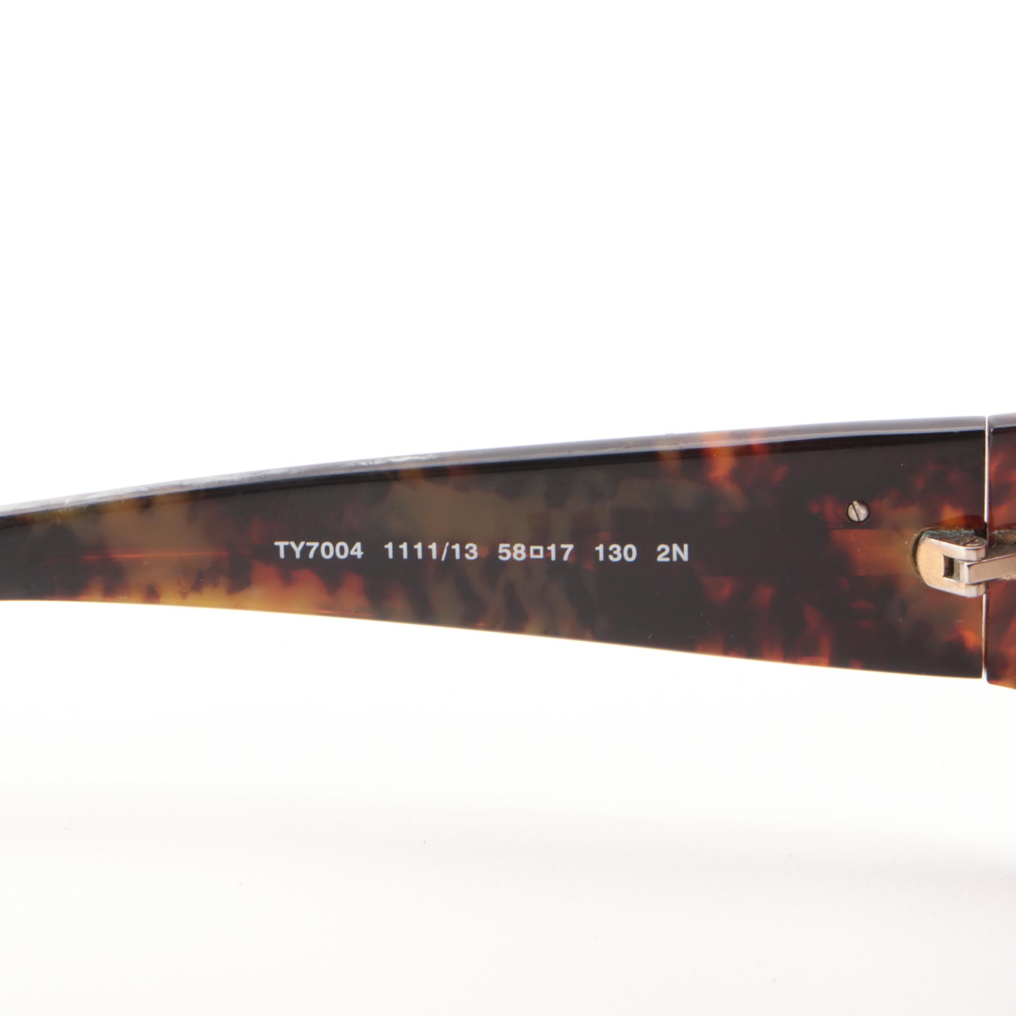 Tory Burch TY7004 Tortoise Sunglasses with Case