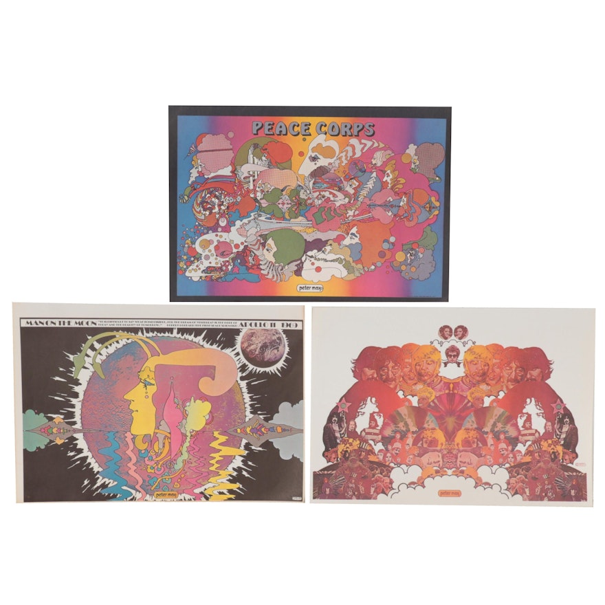 Double-Sided Offset Lithographs after Peter Max