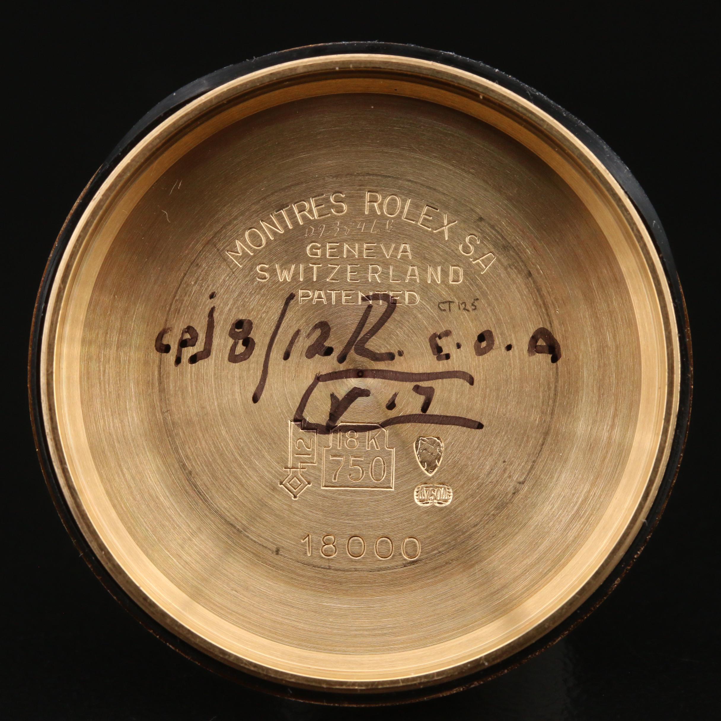 1979 Rolex 18K Yellow Gold 1.15 CTW Diamond Day-Date Watch