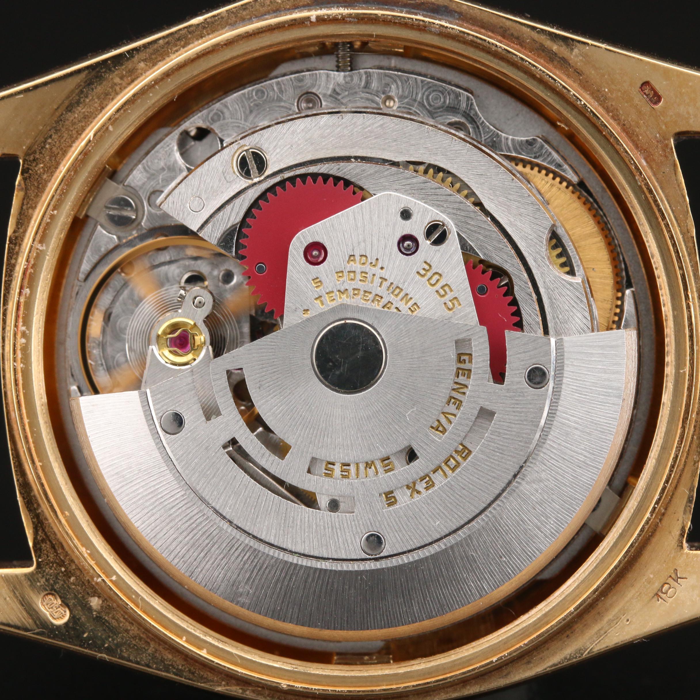 1979 Rolex 18K Yellow Gold 1.15 CTW Diamond Day-Date Watch