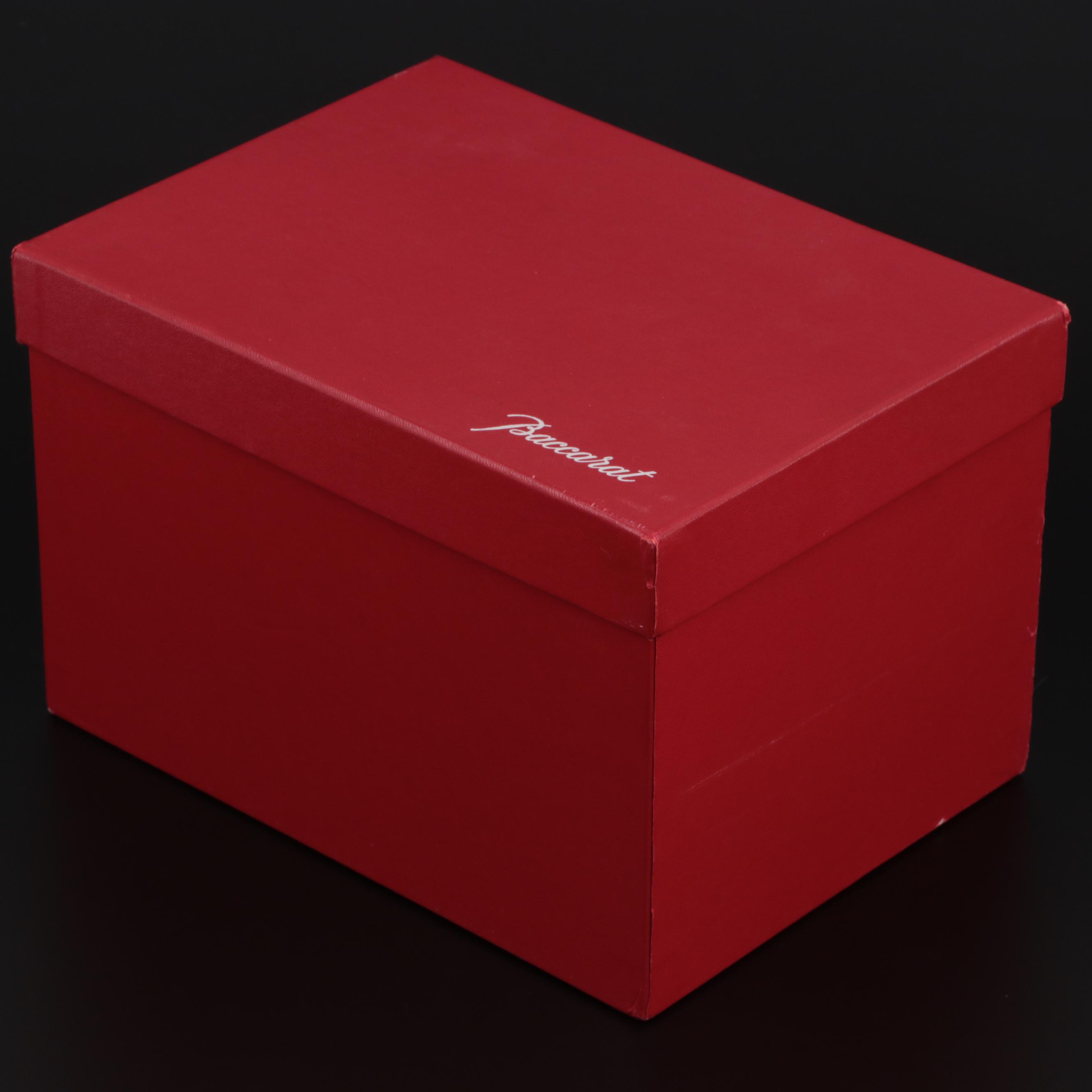 Baccarat Crystal Stretching Cat Figurine