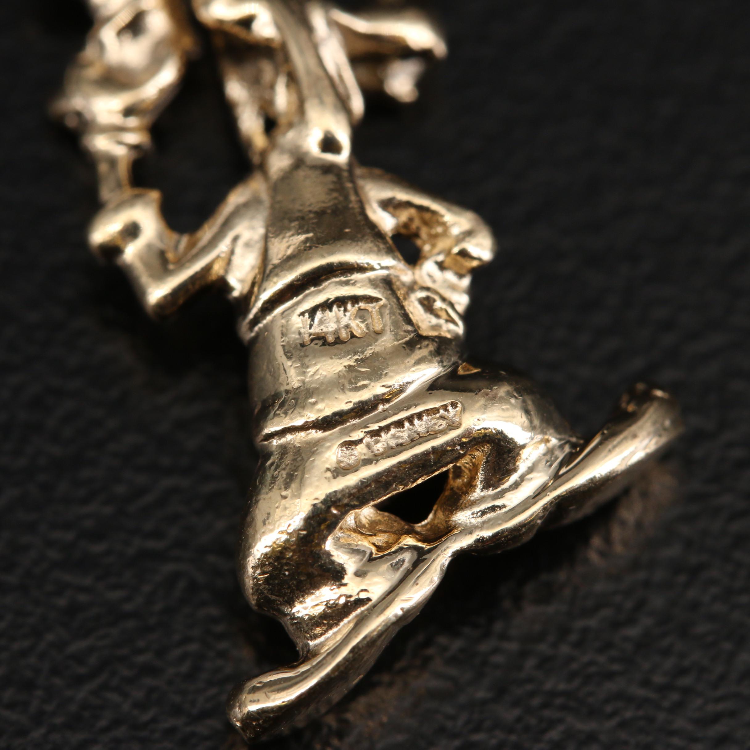 Disney 14K Goofy Pendant