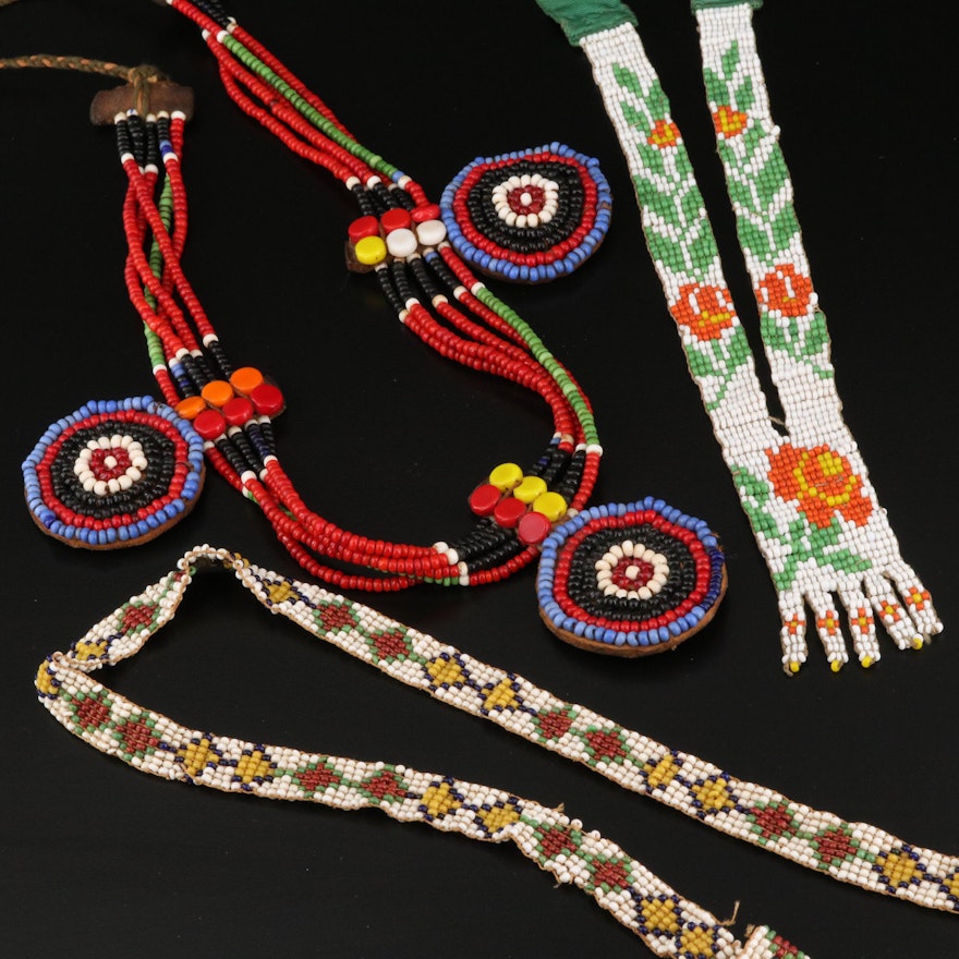 Northern Plains Style Beaded Necklaces