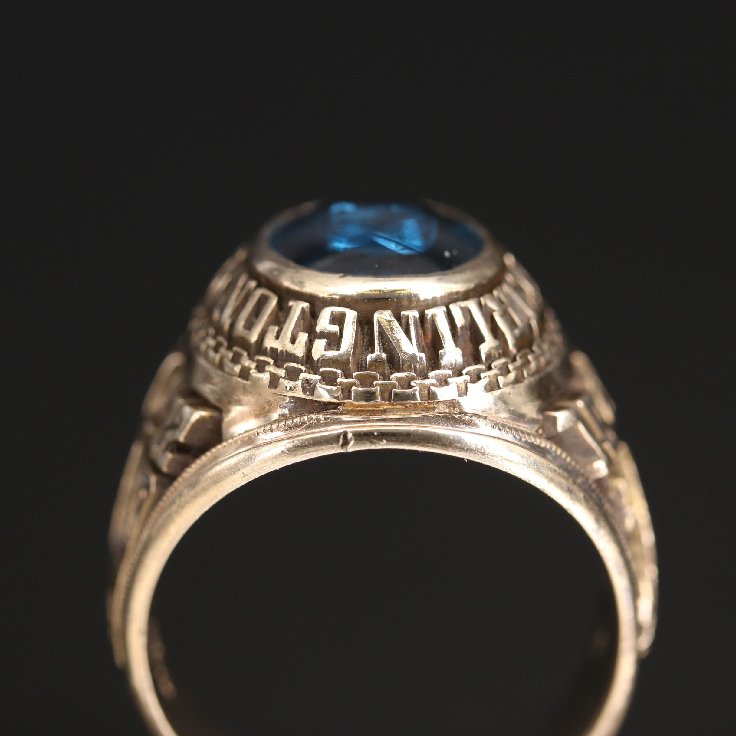 Herff Jones 10K Spinel Arlington High School Class Ring