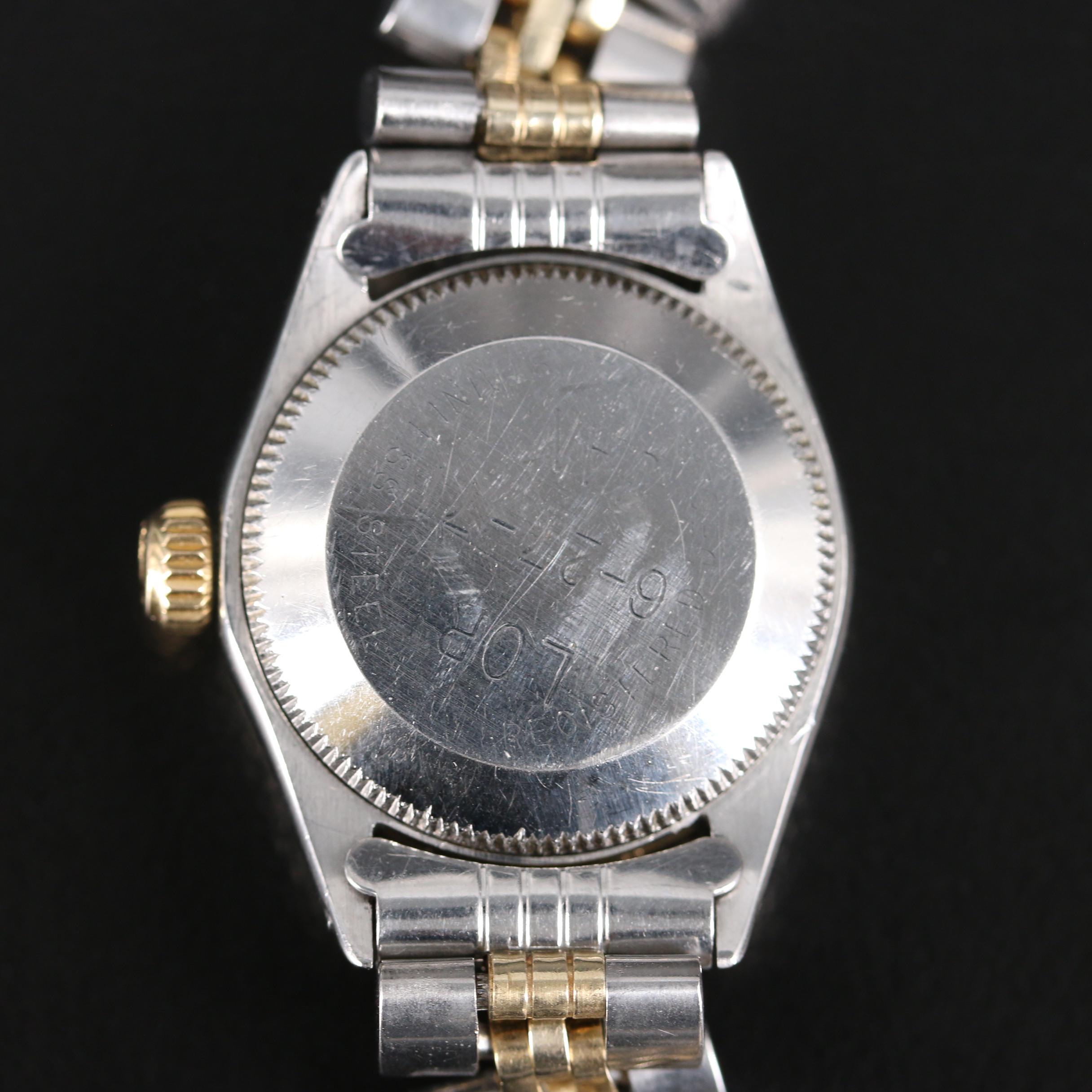 1969 Rolex Date 14K Yellow Gold and Stainless Steel Automatic Watch