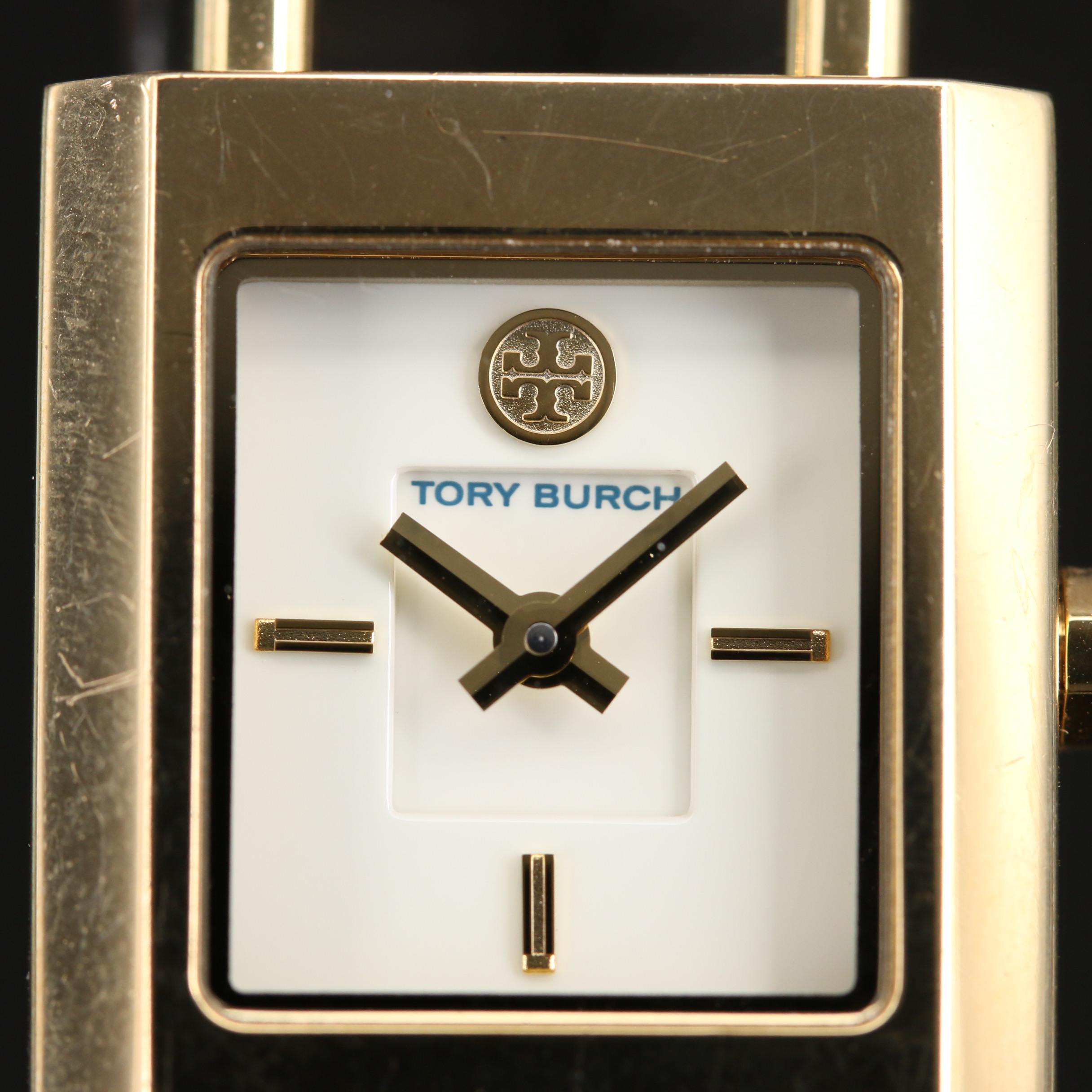 Tory Burch "Surrey" Gold Tone Stainless Steel Quartz Watch