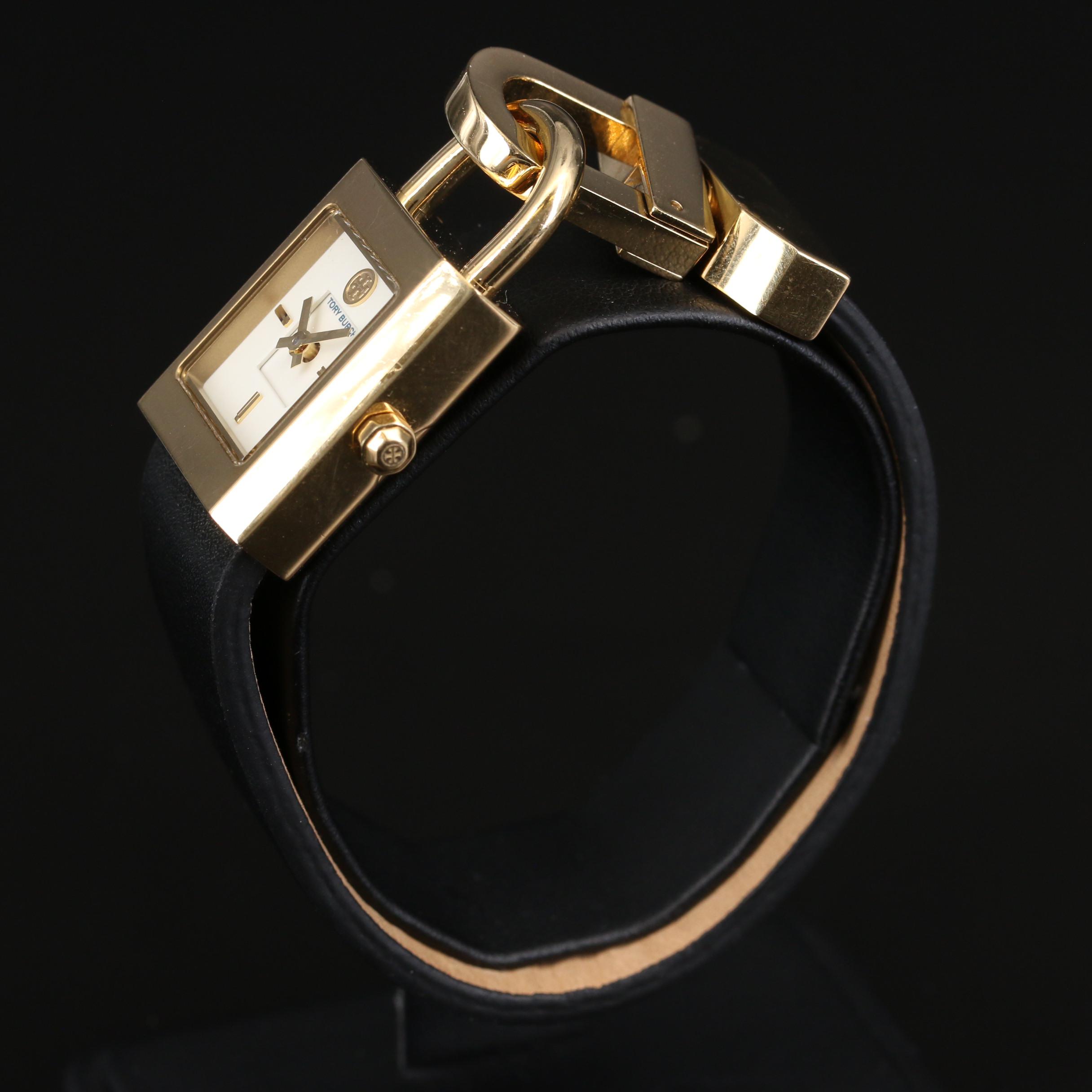 Tory Burch "Surrey" Gold Tone Stainless Steel Quartz Watch