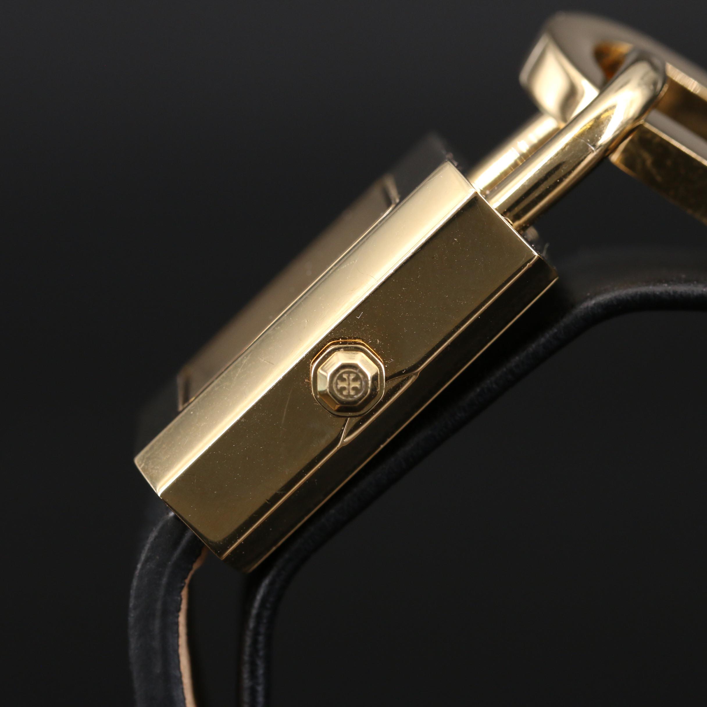 Tory Burch "Surrey" Gold Tone Stainless Steel Quartz Watch