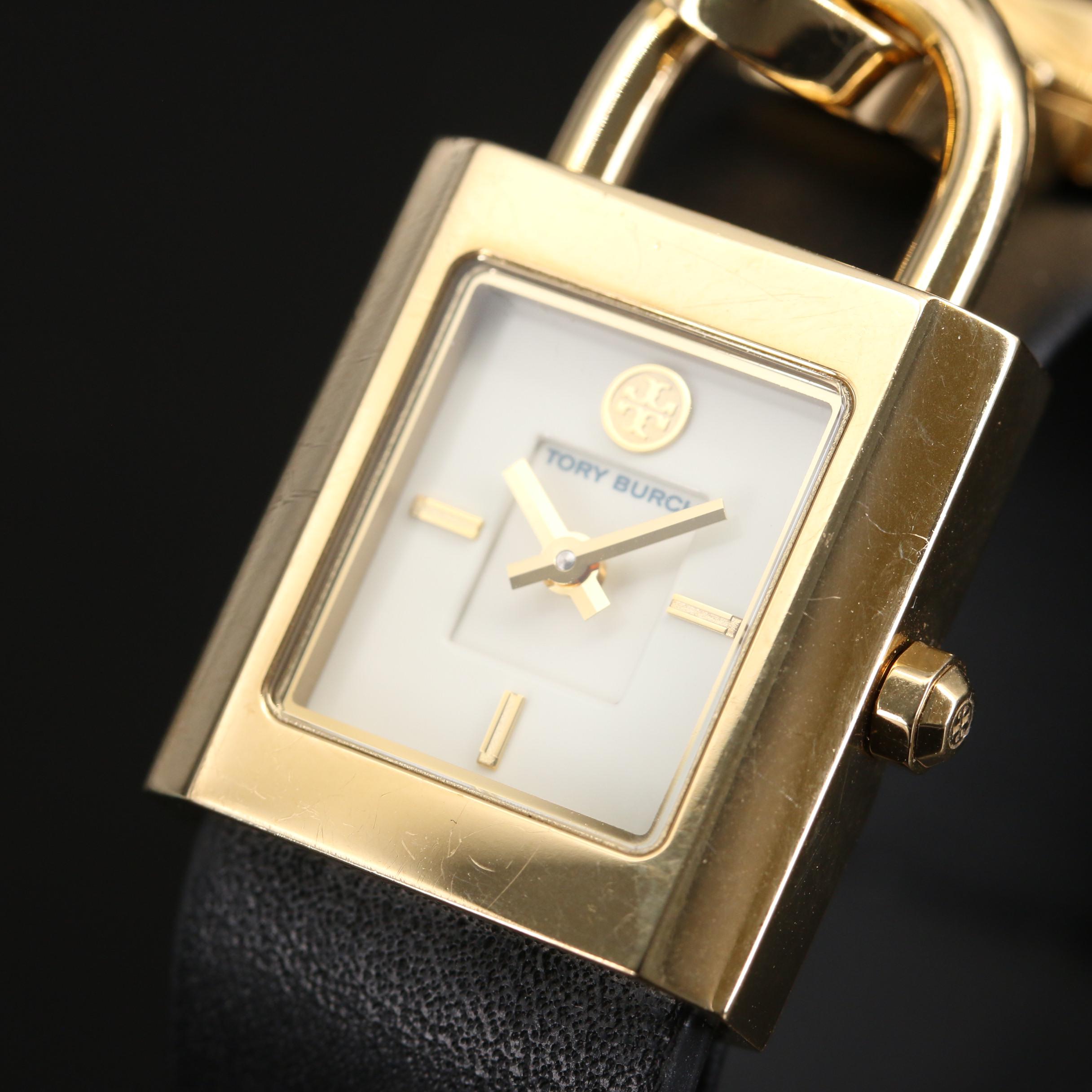 Tory Burch "Surrey" Gold Tone Stainless Steel Quartz Watch
