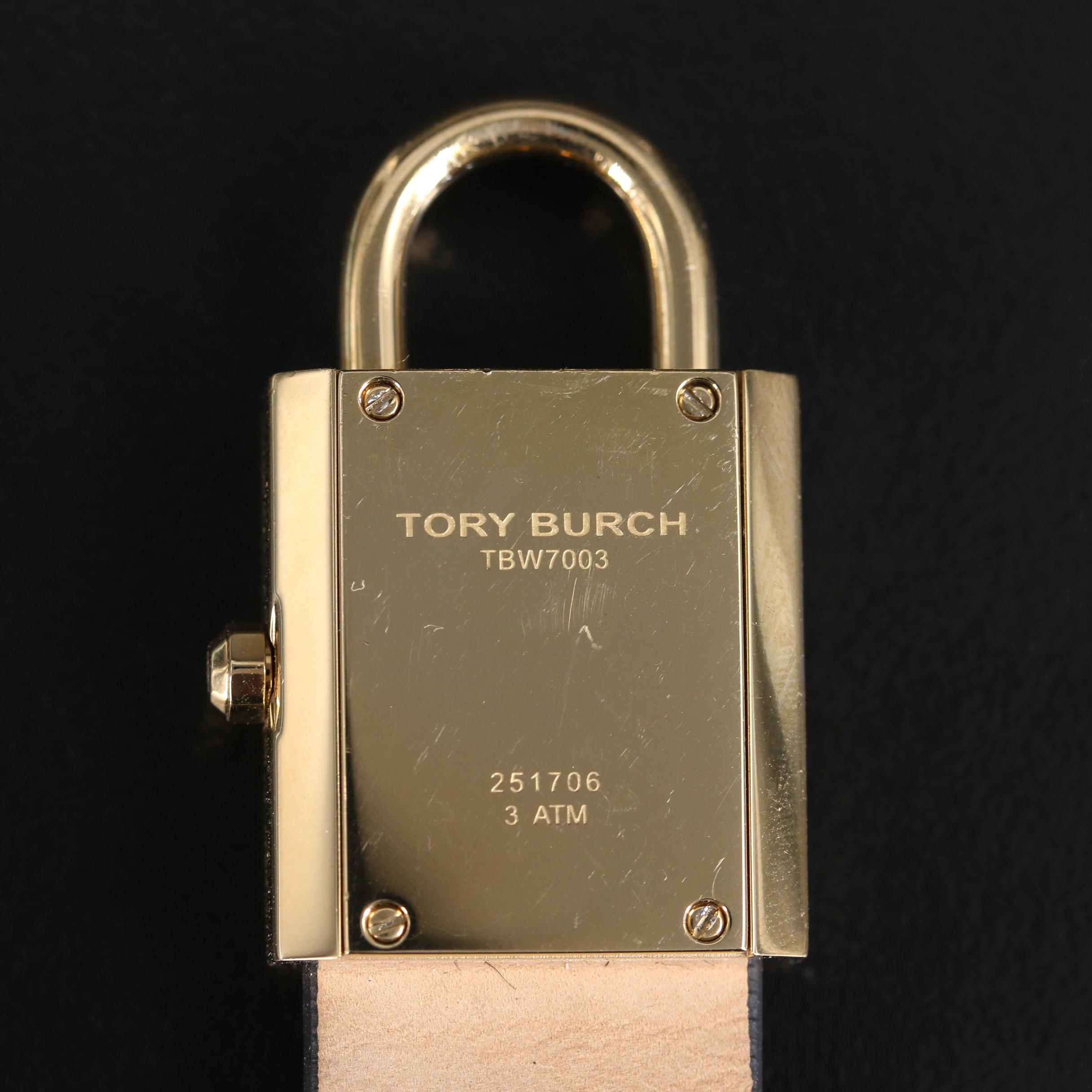 Tory Burch "Surrey" Gold Tone Stainless Steel Quartz Watch