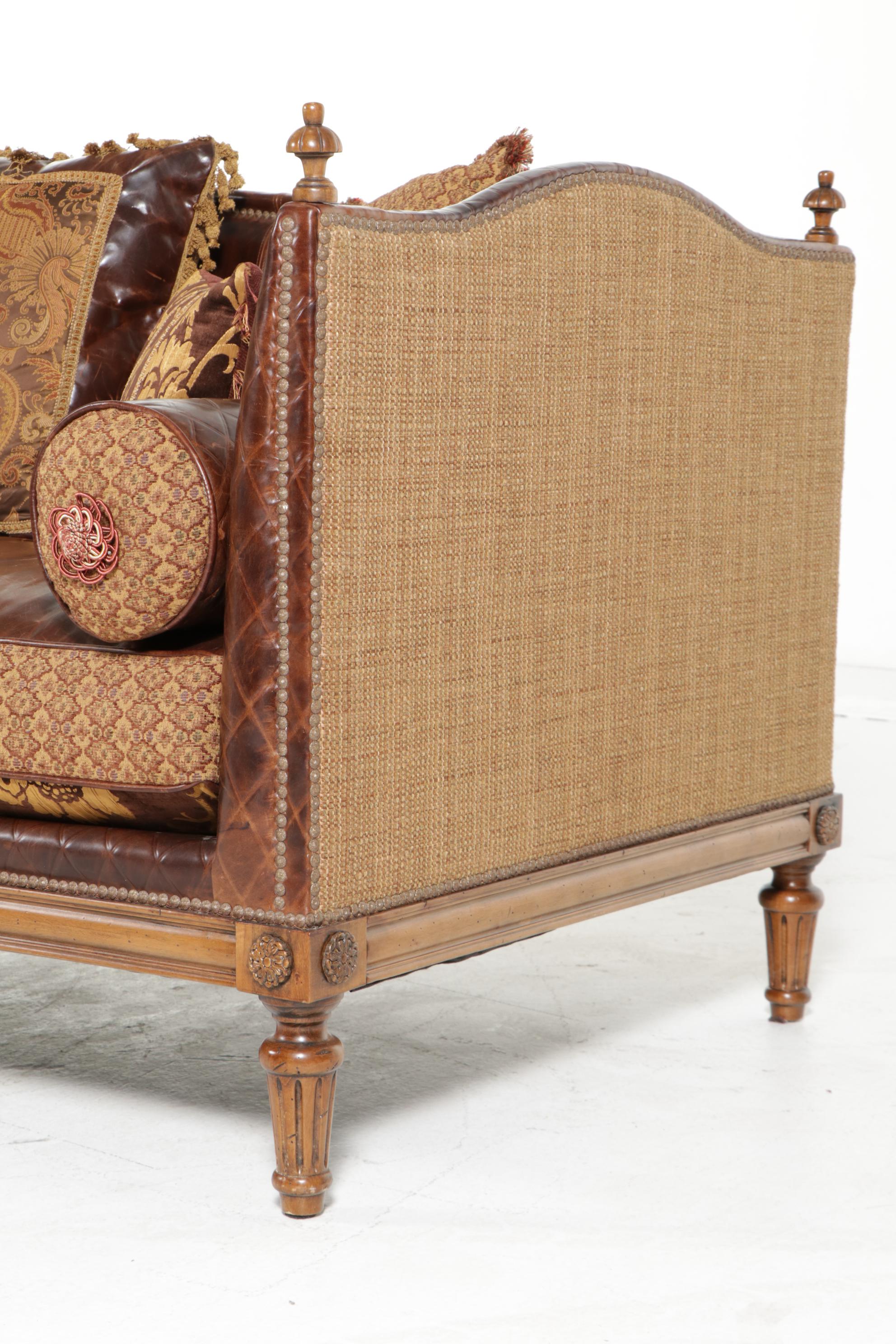 Key City Furniture "Jeff Zimmerman Collection" Leather Sofa