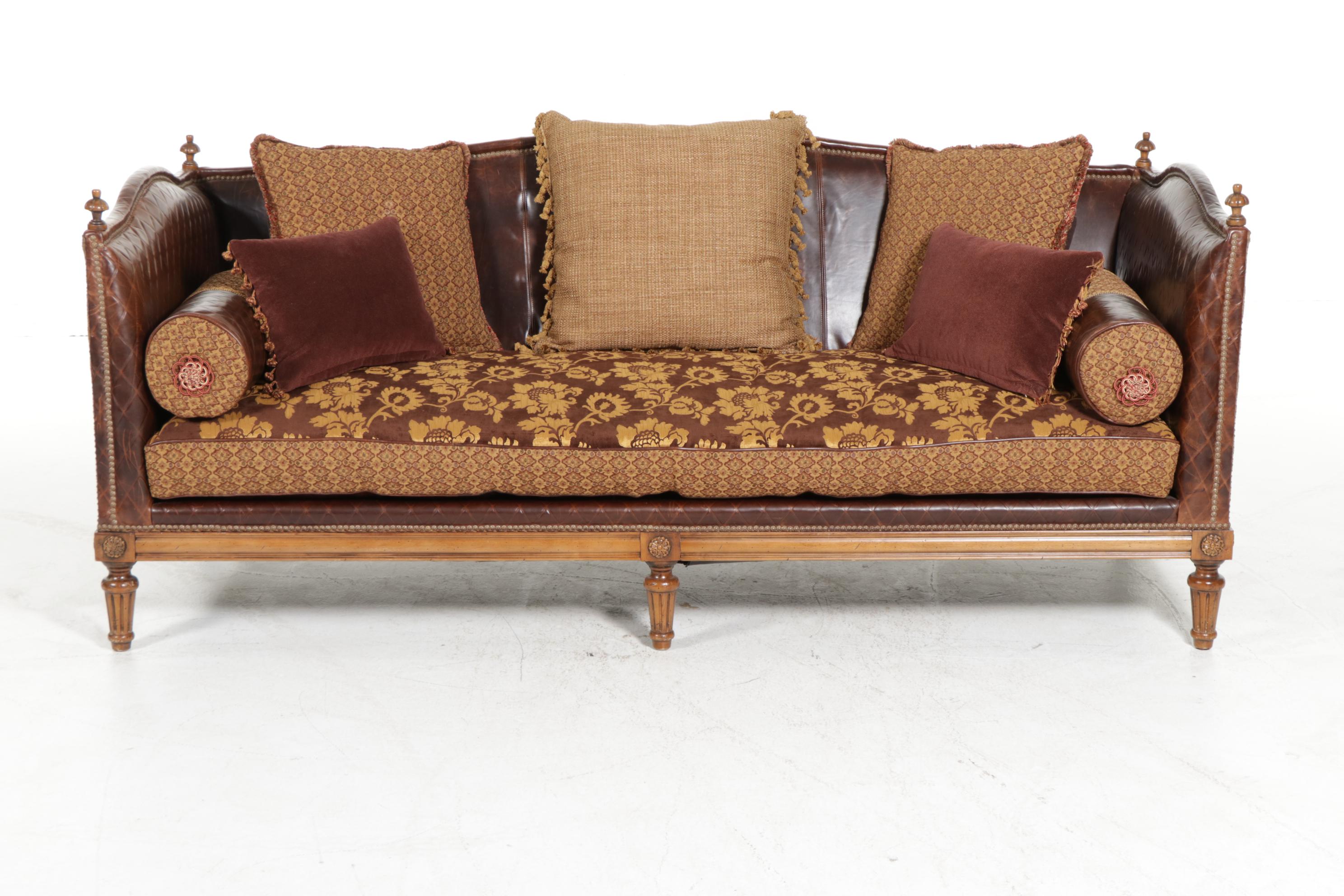 Key City Furniture "Jeff Zimmerman Collection" Leather Sofa