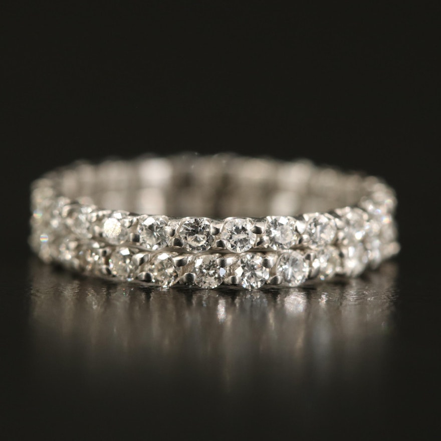 Platinum Diamond Eternity Bands