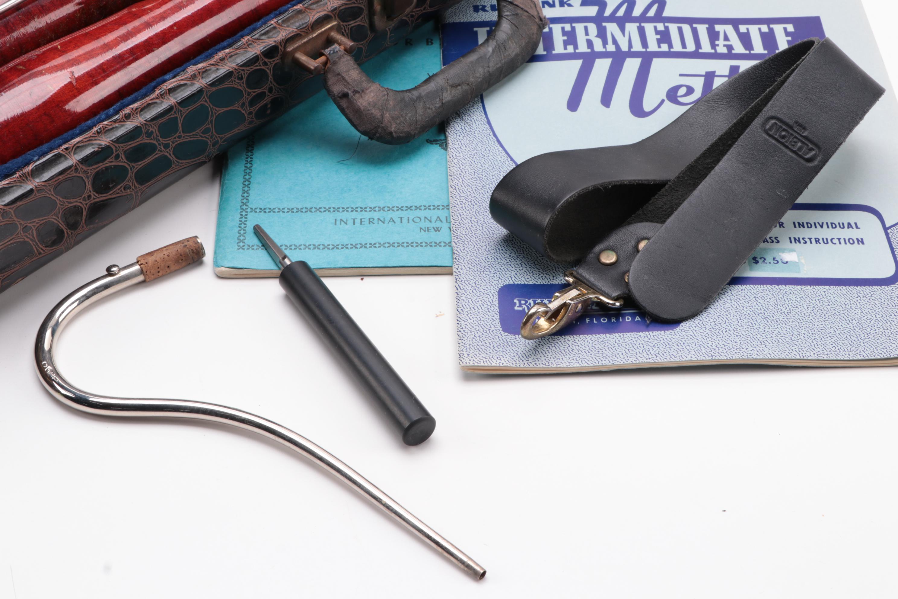 German Gebruder Mönnig Bassoon with Case and Method Books