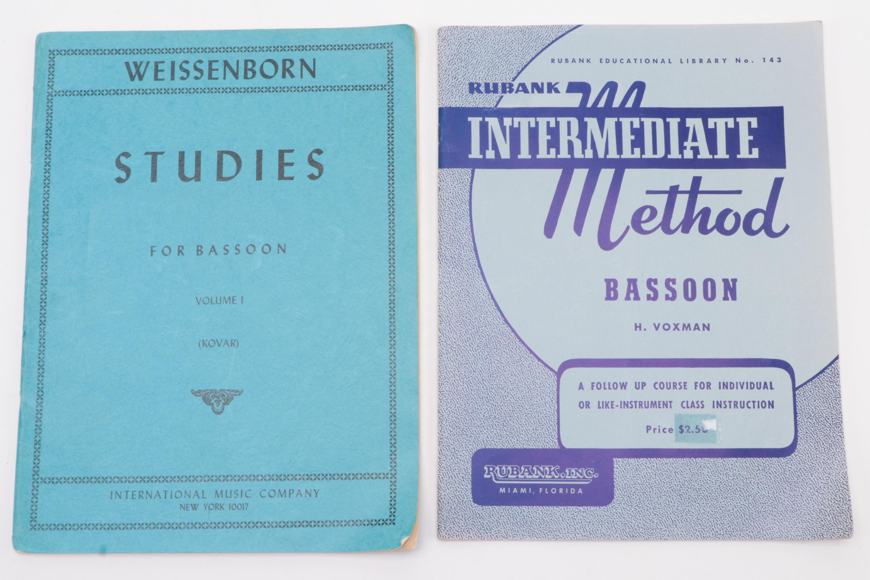 German Gebruder Mönnig Bassoon with Case and Method Books