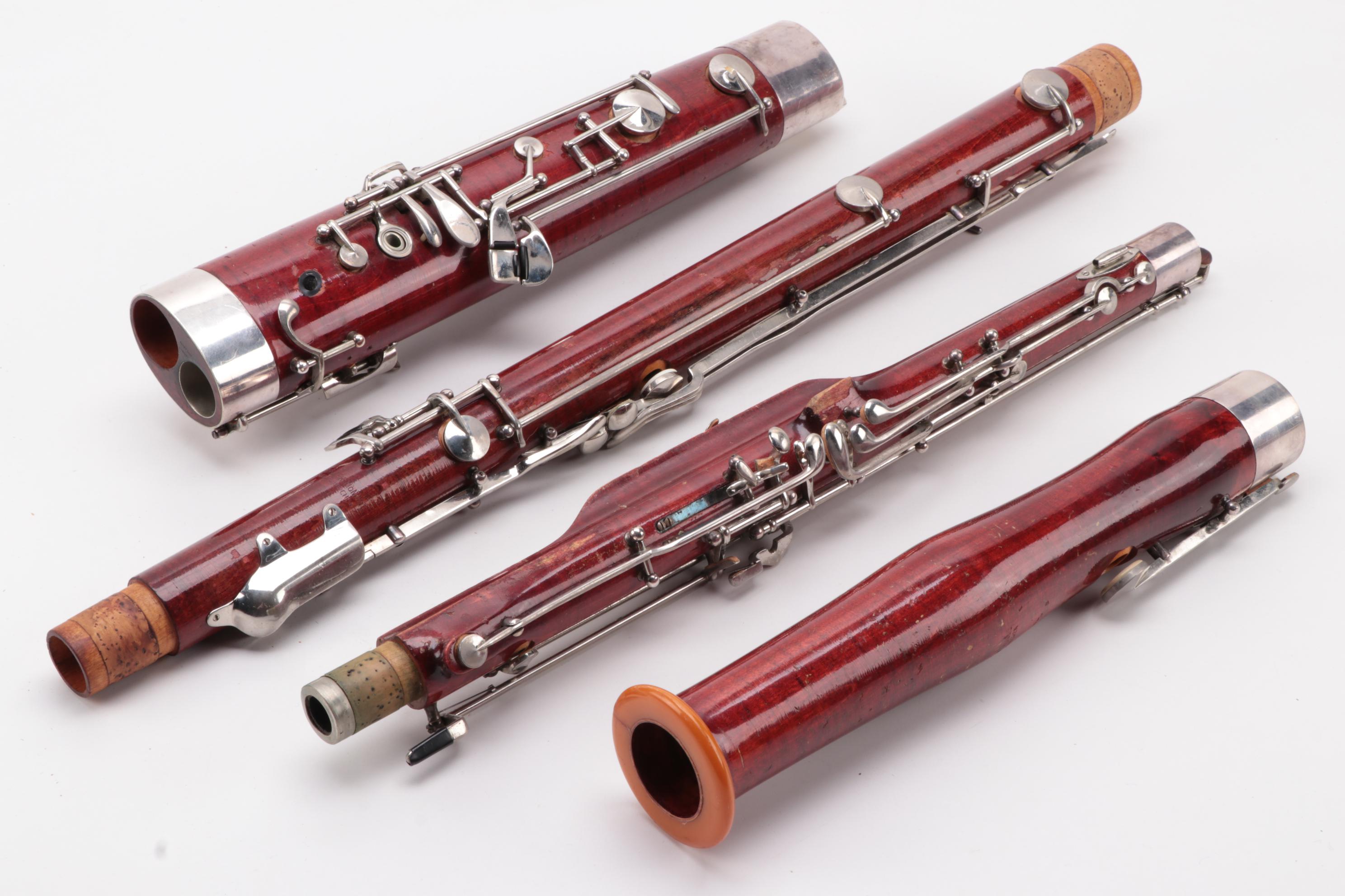 German Gebruder Mönnig Bassoon with Case and Method Books