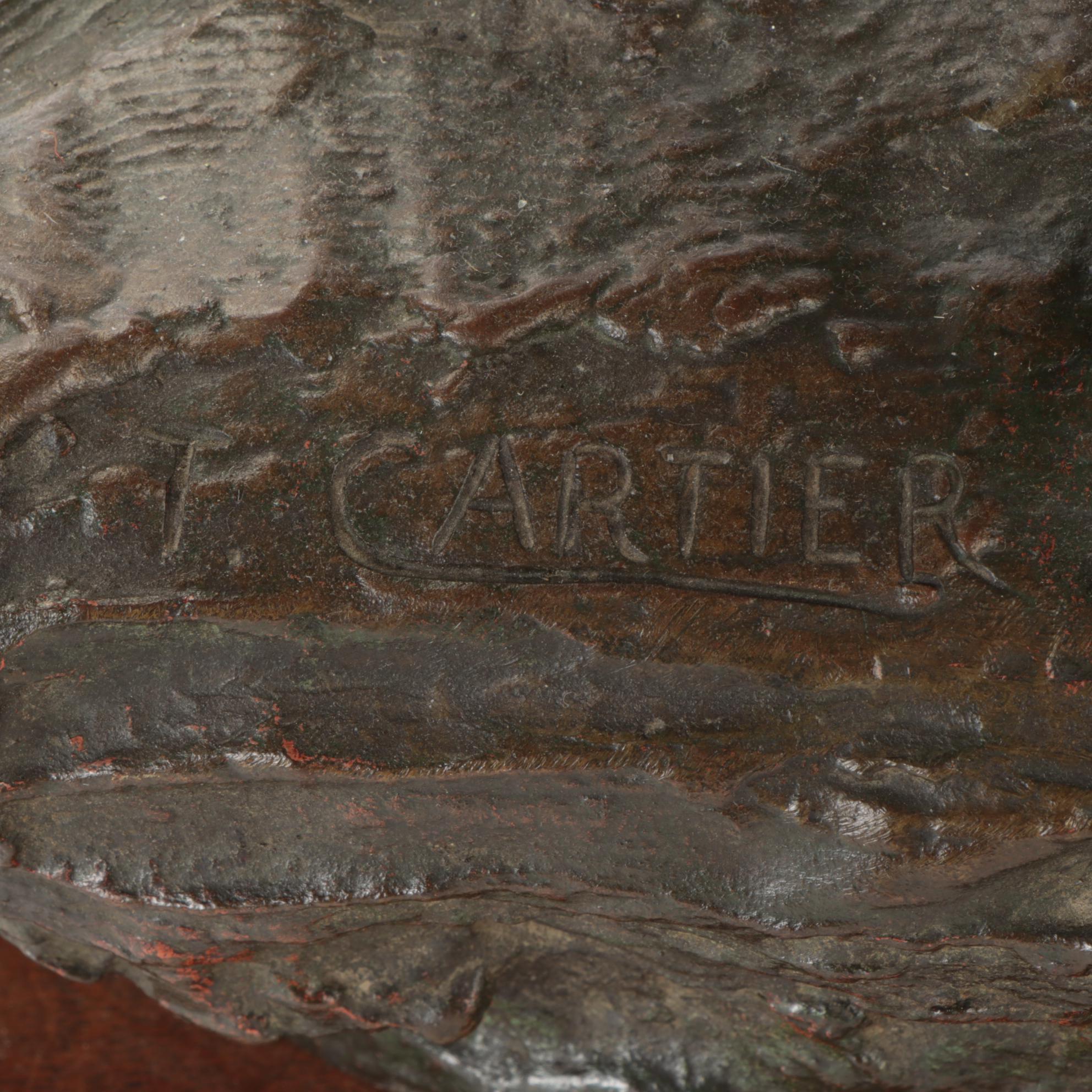 Bronze Sculpture after Thomas François Cartier "Combat de Cerfs"