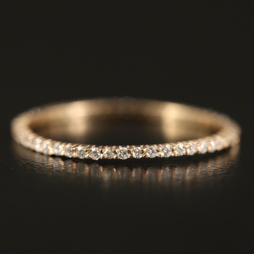 14K Diamond Eternity Band