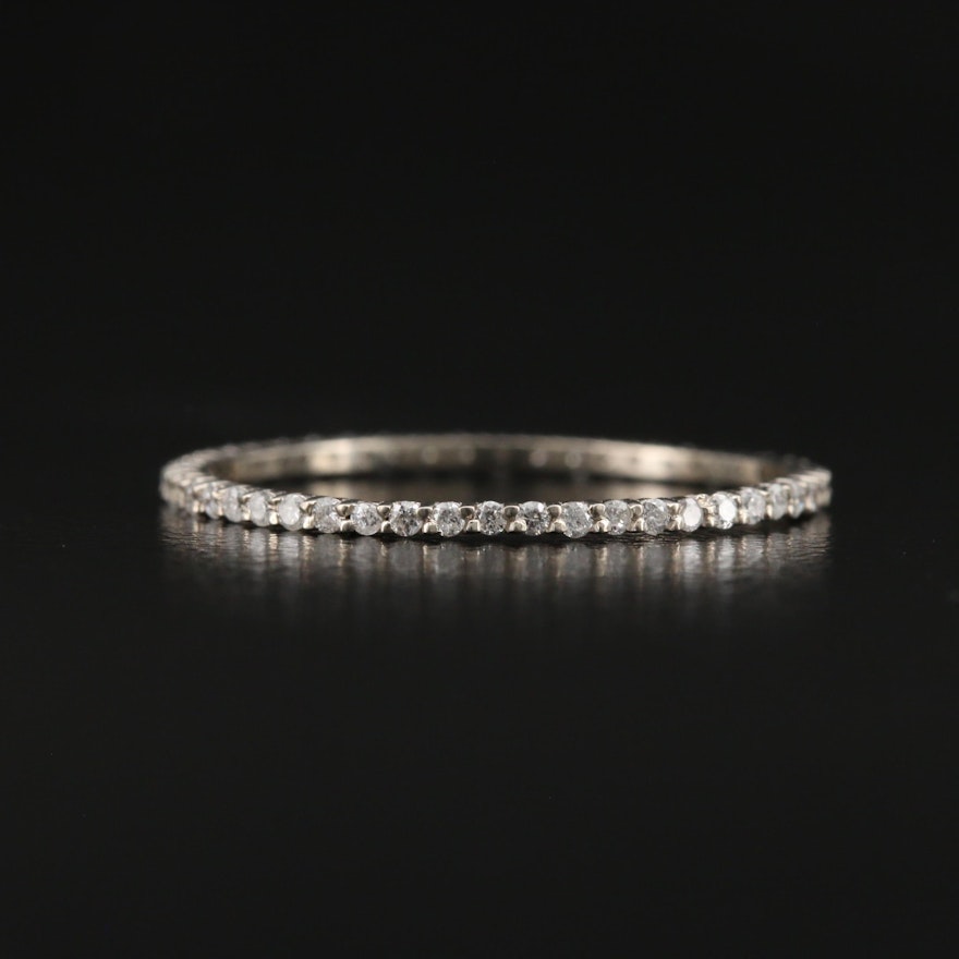 14K Diamond Eternity Band