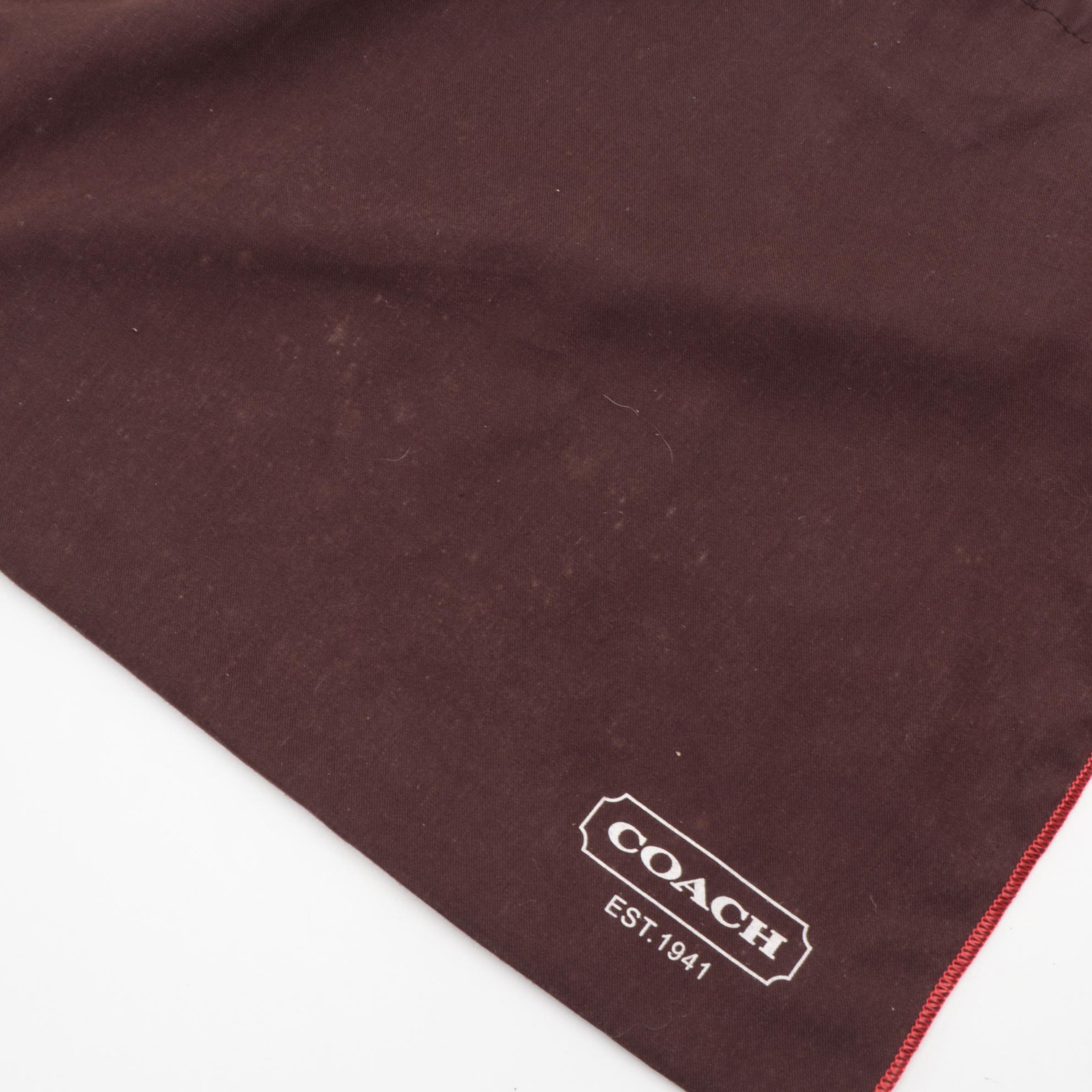 Coach Limited Edition Poppy Gallery Shoulder Tote in White Leather with Appliqué