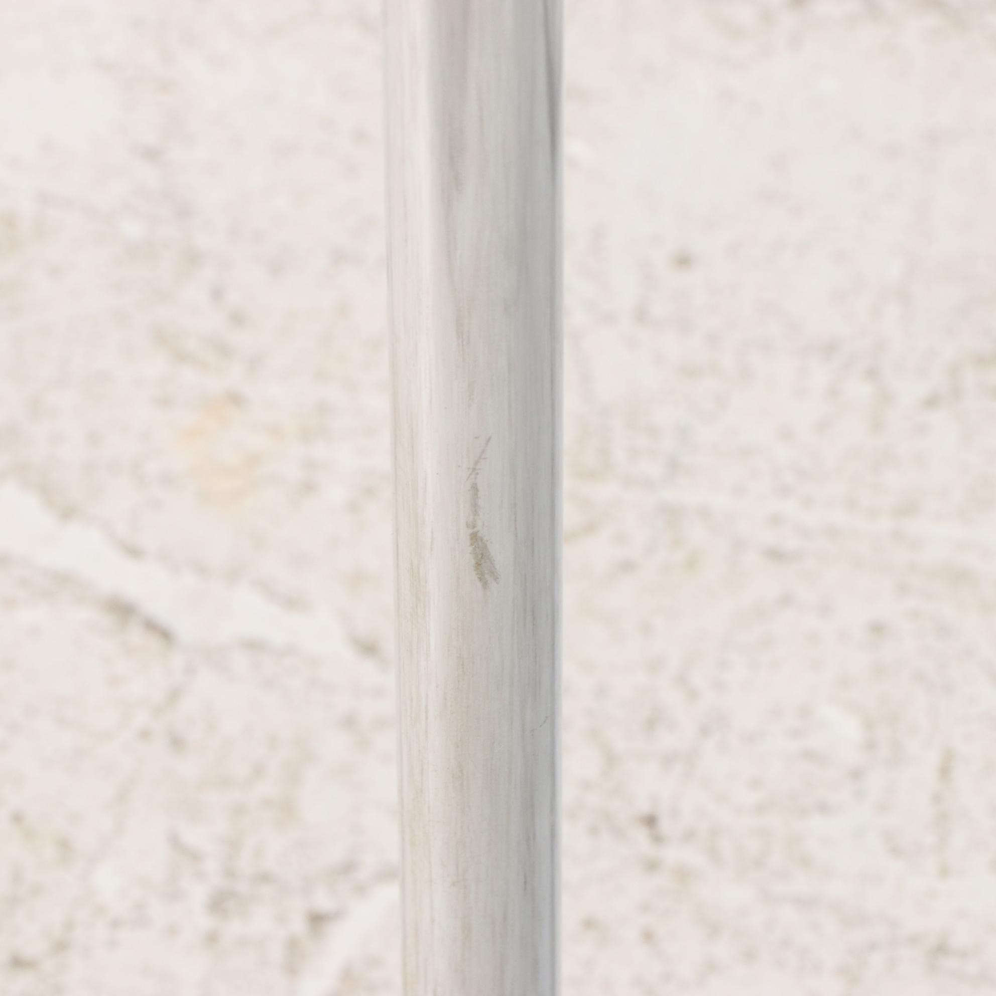 Eight Chrome and Faux Leather Dining Side Chairs