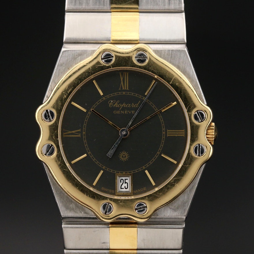 Chopard "St. Moritz" 18K and Stainless Steel Quartz Wristwatch