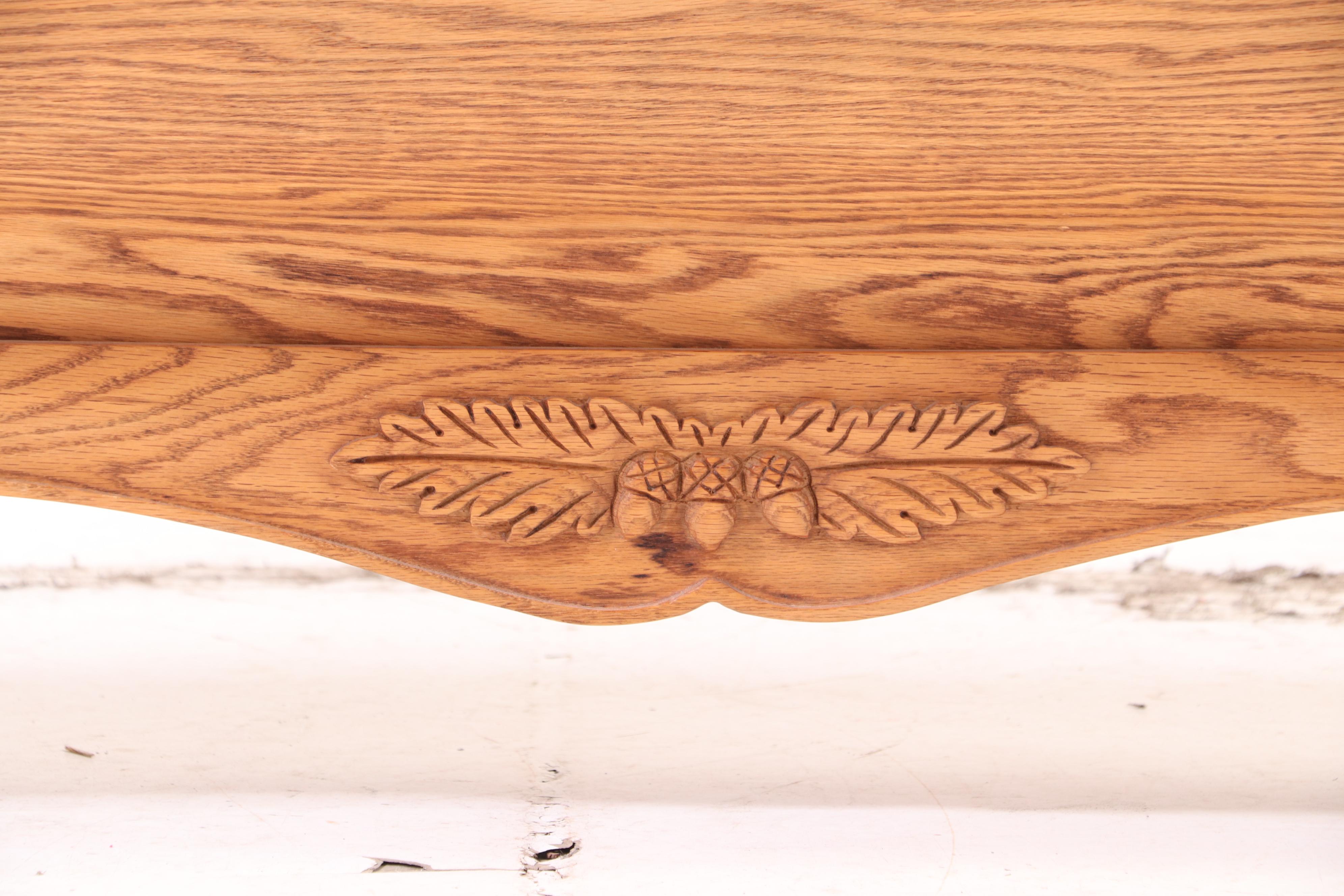 Oakwood Interiors "Versailles" Collection Oak King Size Sleigh Bed Frame