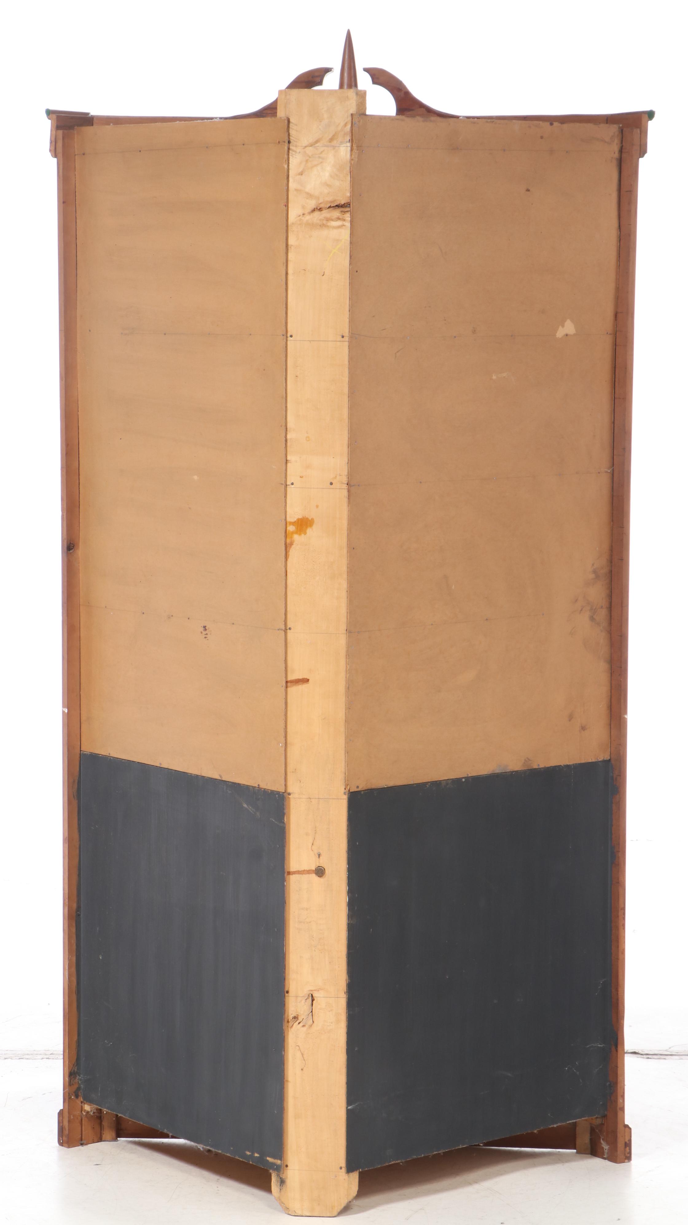 Federal Style Cherry Corner China Cabinet, Early 20th Century