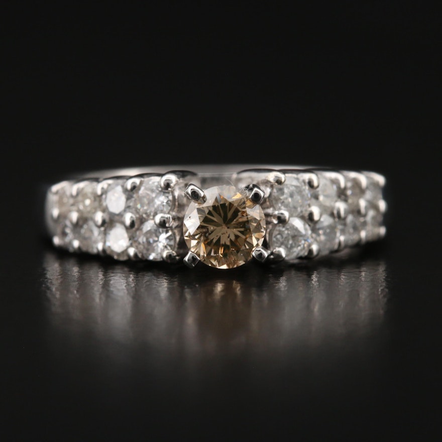 14K Diamond Ring