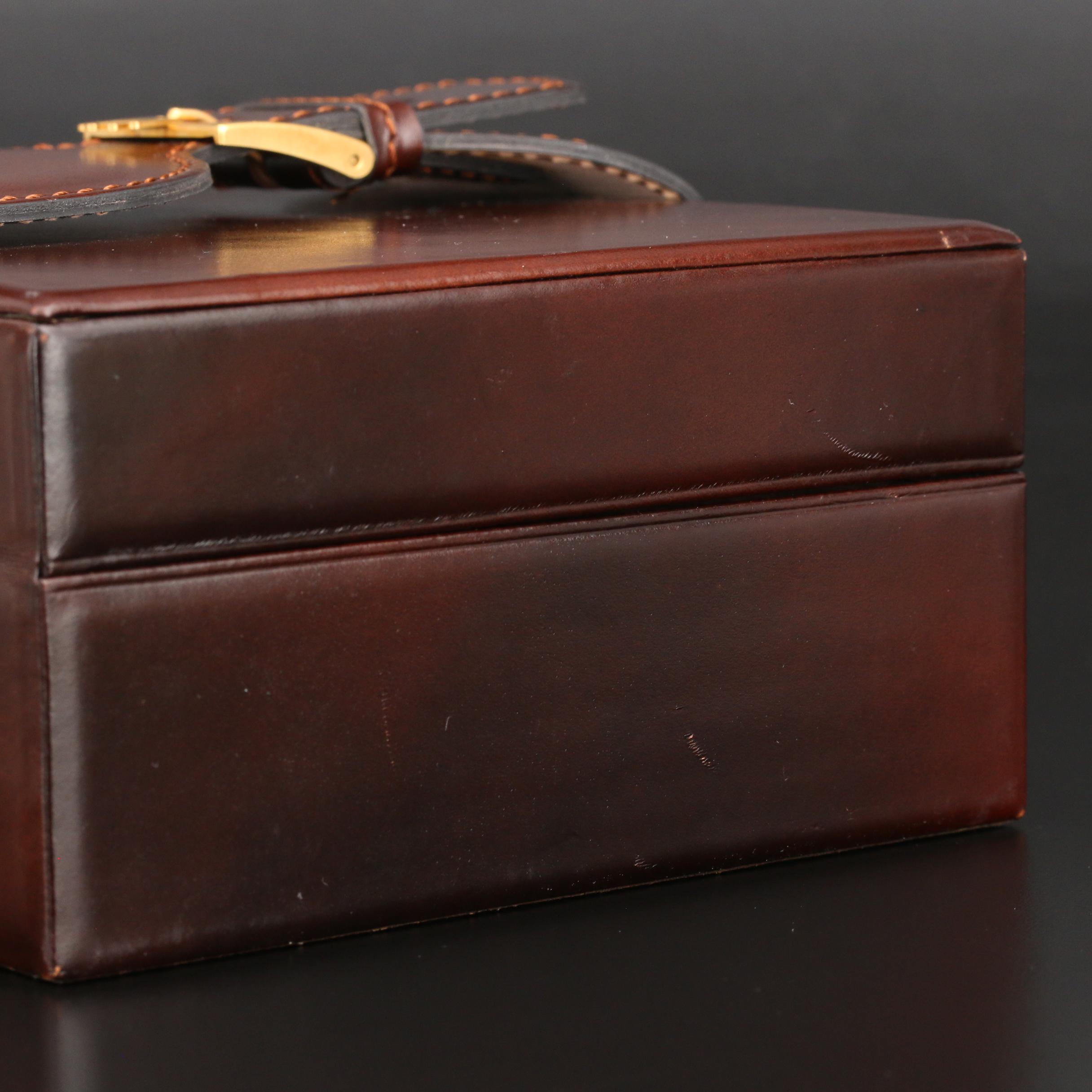 Vintage Rolex Day-Date Brown Leather Box 71.00.04