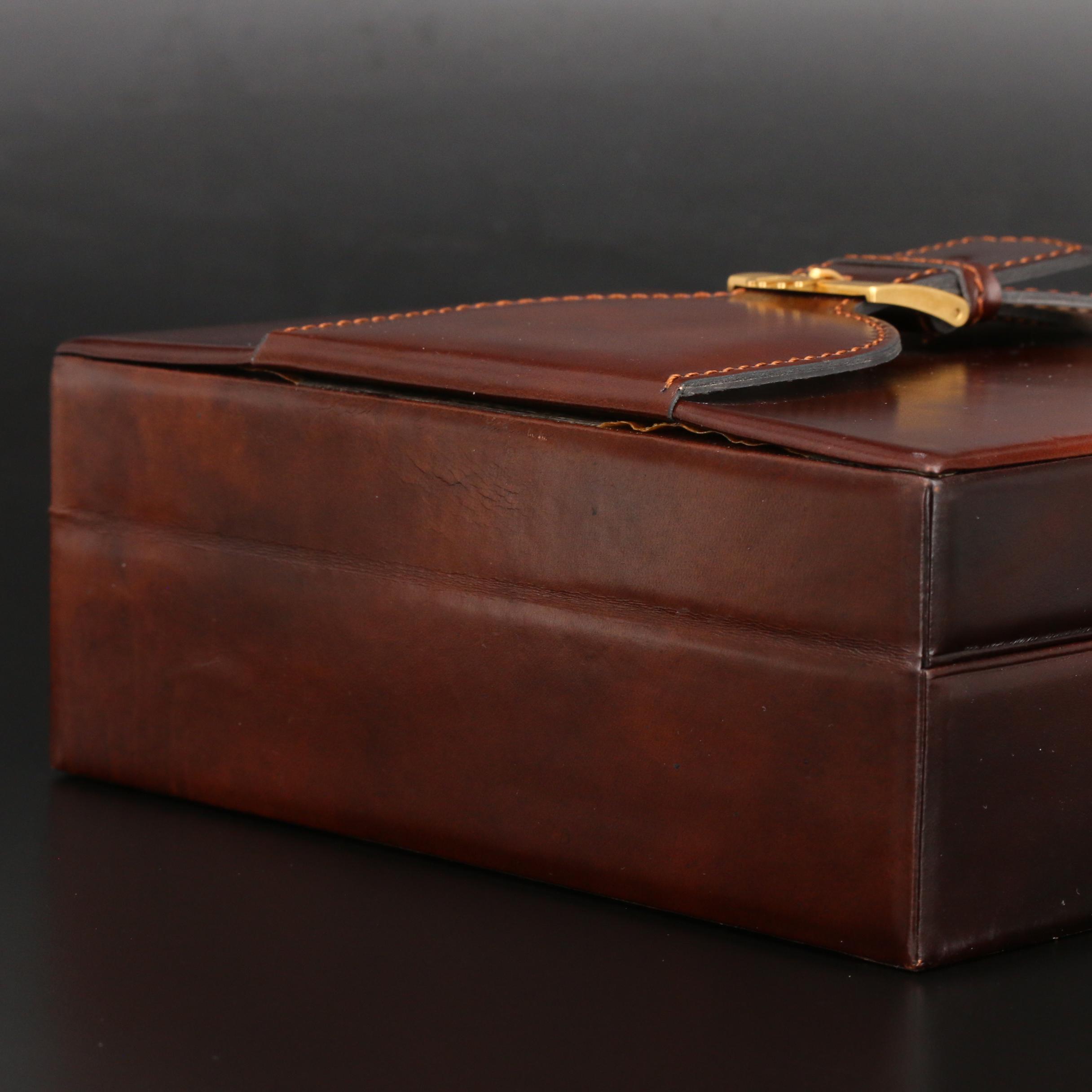 Vintage Rolex Day-Date Brown Leather Box 71.00.04