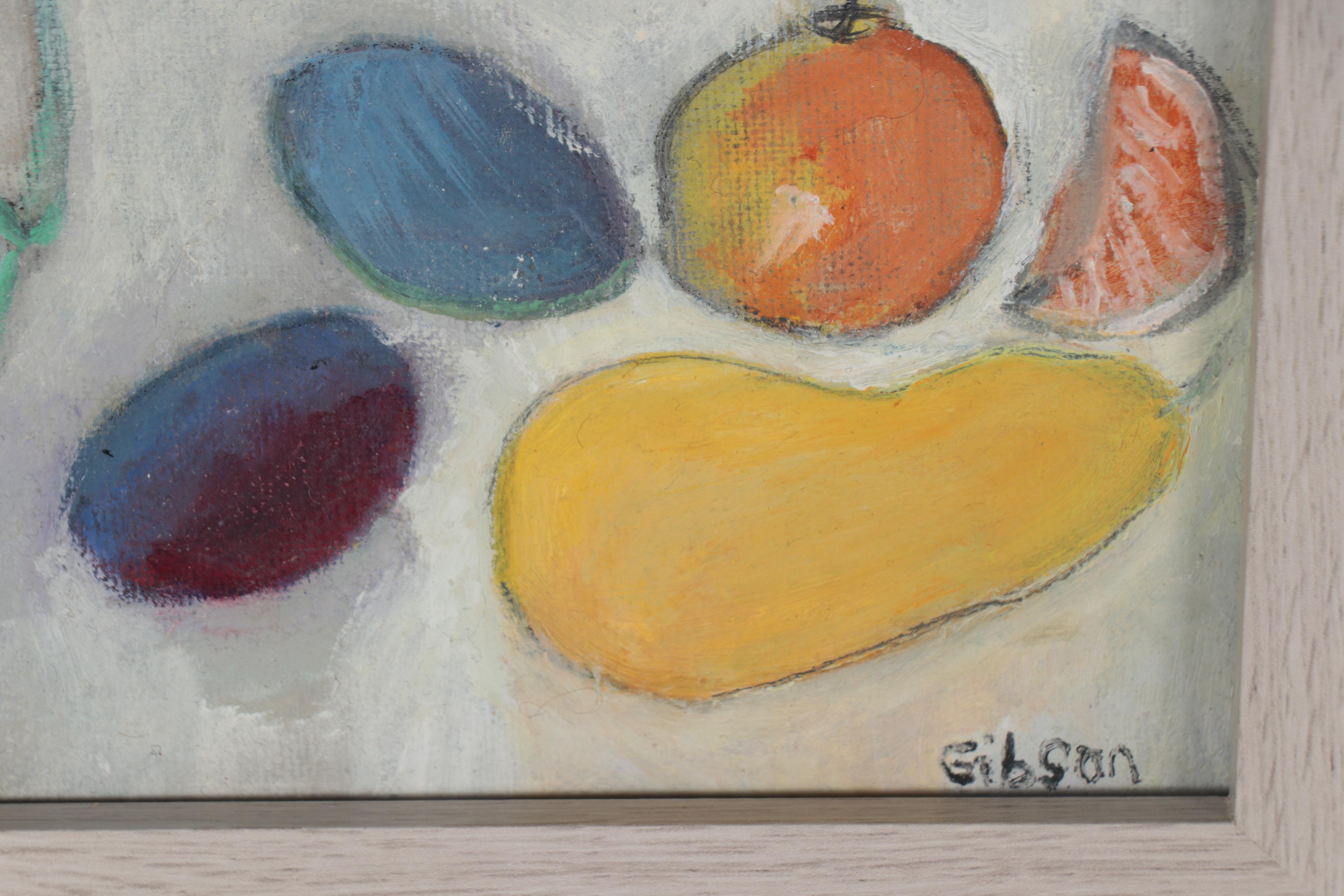 Georgann Gibson Oil Painting "Still Life with Plums," 2018