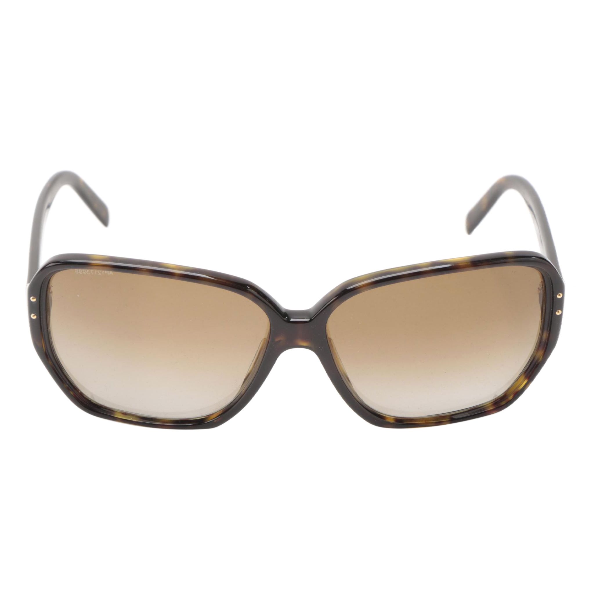 Prada SPR16M Dark Havana Polarized Sunglasses with Case