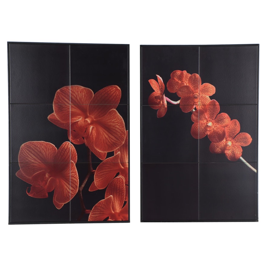 Giclée Tile Mosaics of Floral Compositions, Late 20th to 21st Century