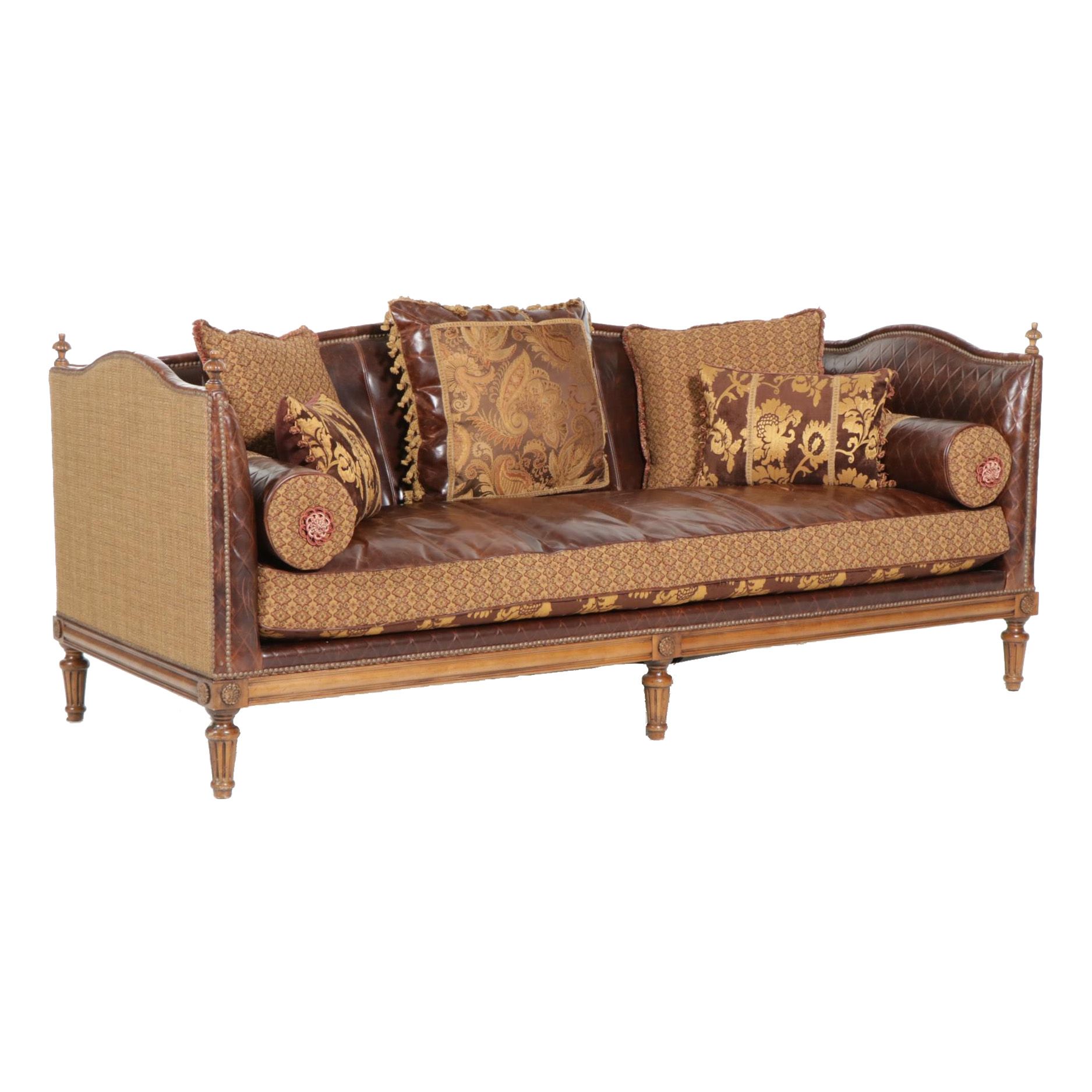 Key City Furniture "Jeff Zimmerman Collection" Leather Sofa
