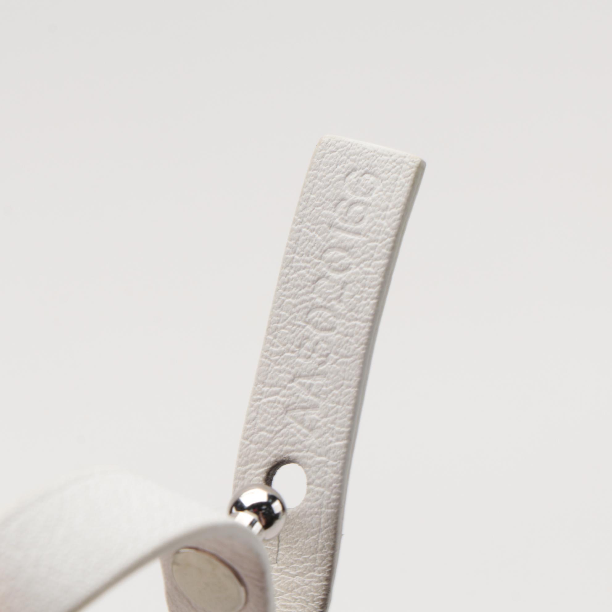 Goyard St. Louis Tote Bag with Detachable Pochette in White Goyardine Print