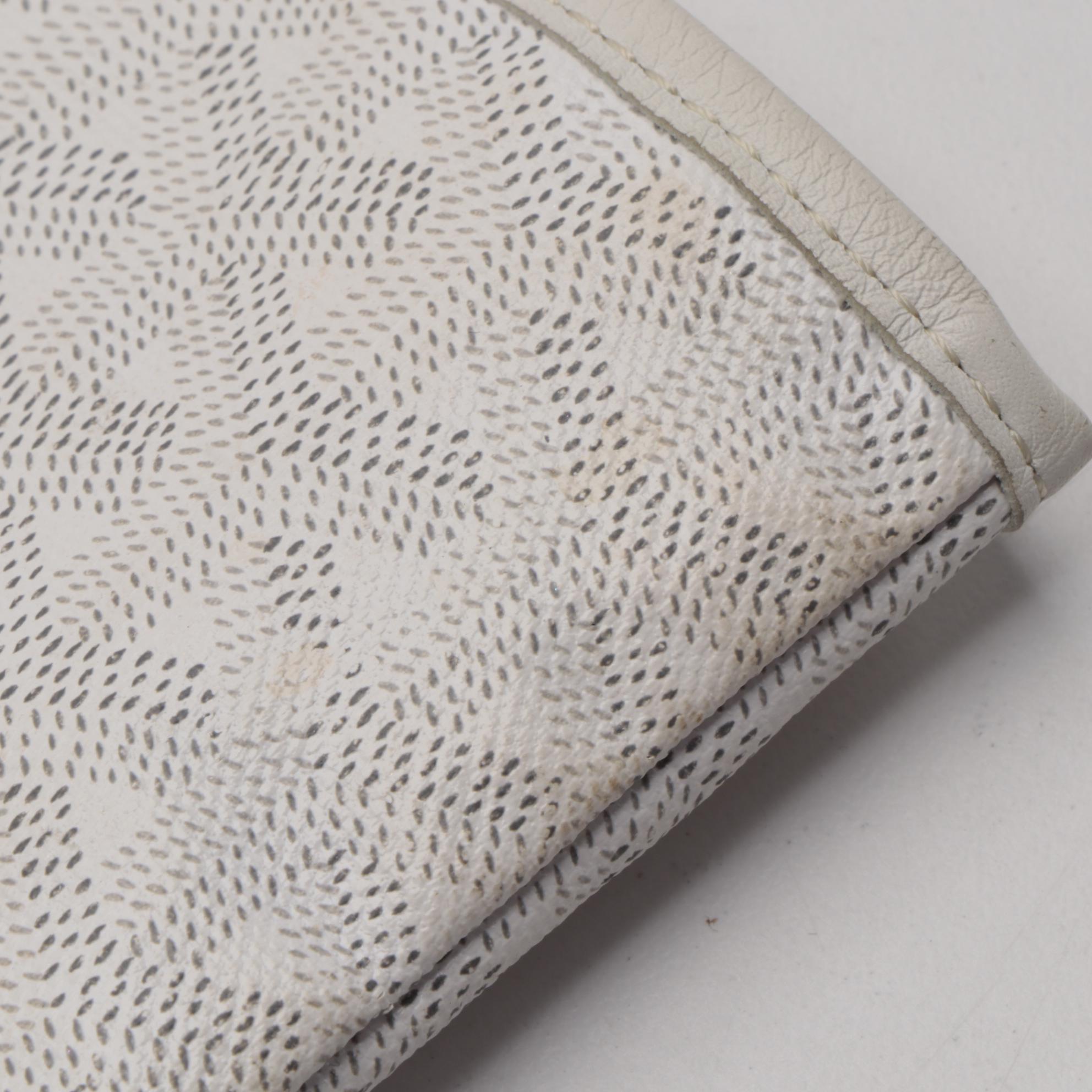 Goyard St. Louis Tote Bag with Detachable Pochette in White Goyardine Print