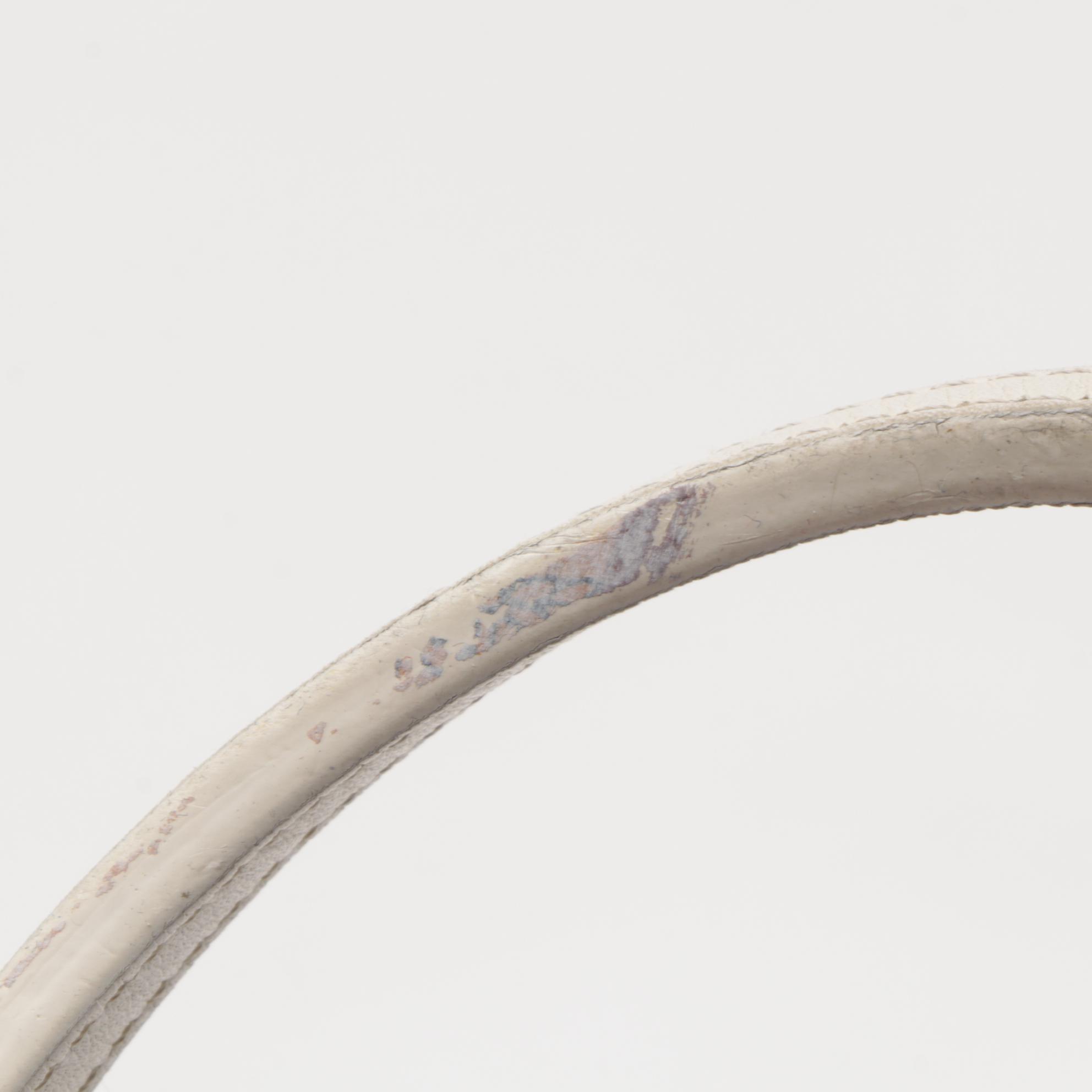 Goyard St. Louis Tote Bag with Detachable Pochette in White Goyardine Print