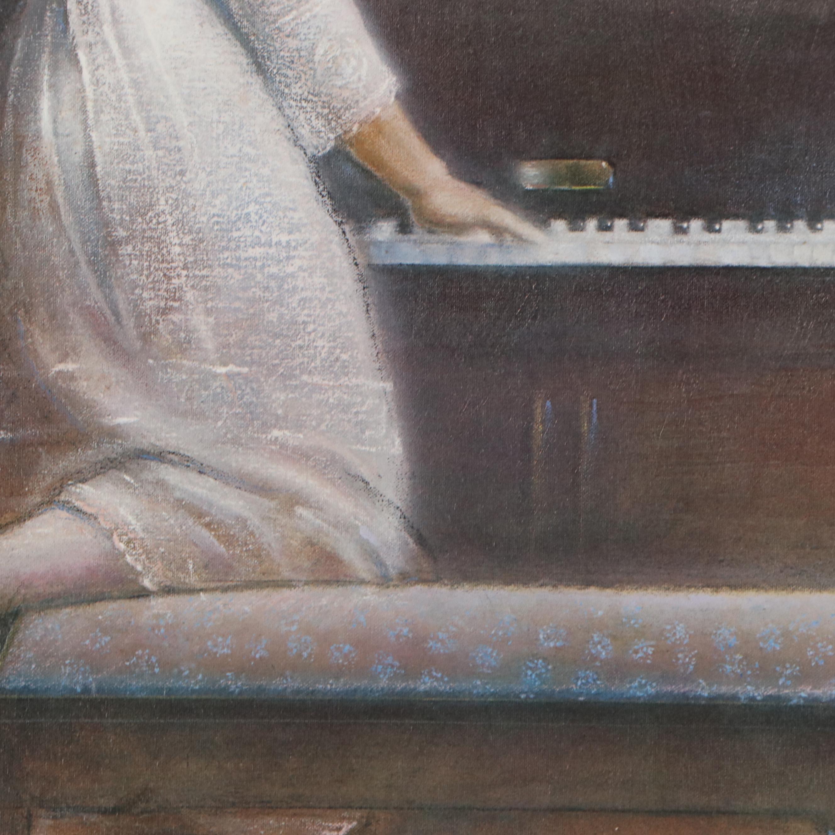 Robert A. Olson Offset Lithograph "Piano Moods"