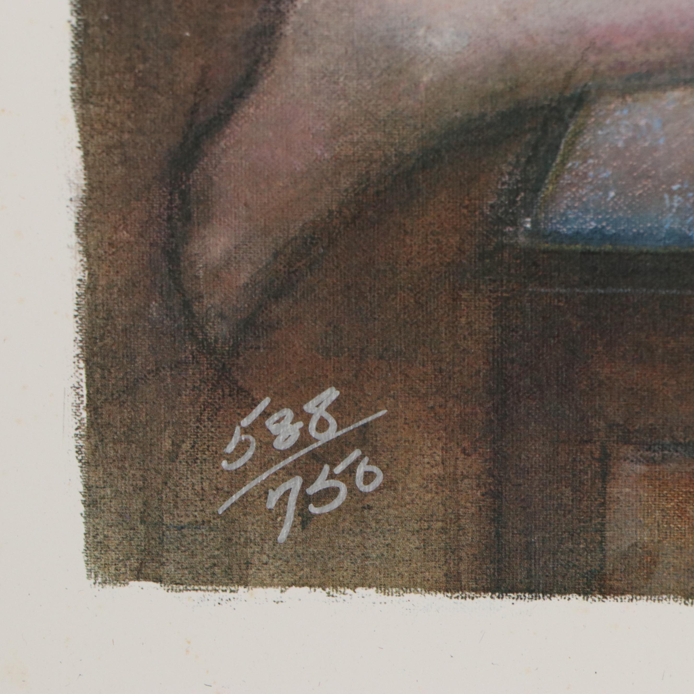 Robert A. Olson Offset Lithograph "Piano Moods"