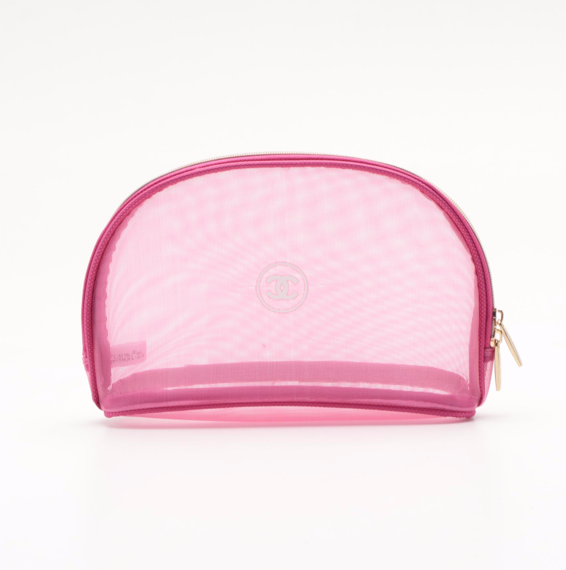 Chanel Pink Makeup Bag and Tote Complimentary Promotional Gifts
