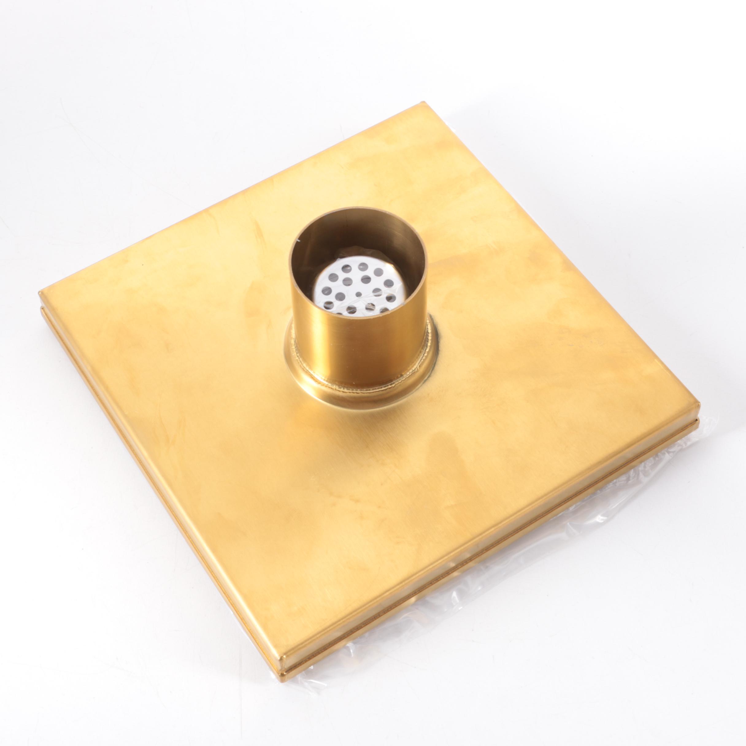 Polished Brass Finished Stainless Steel Shower Drains