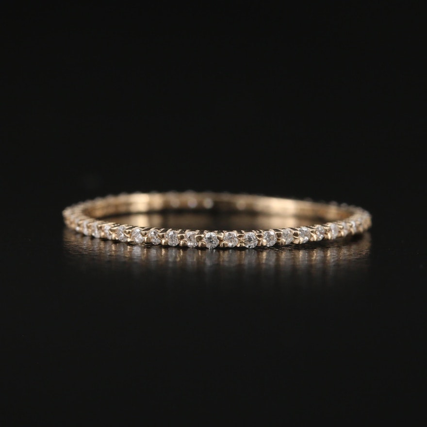 14K Diamond Eternity Band