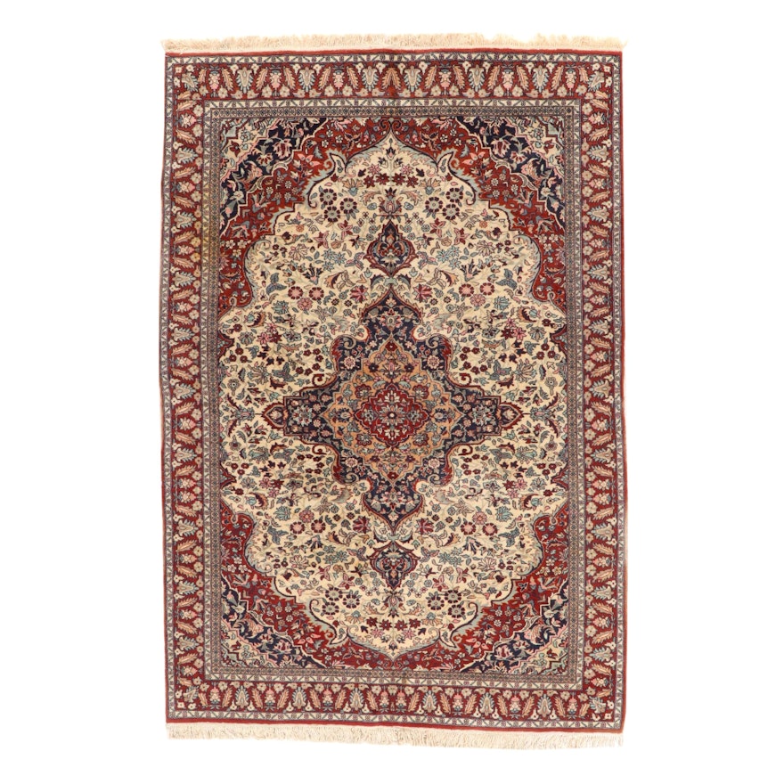 6'5 x 10' Hand-Knotted Indo-Persian Tabriz Wool Area Rug