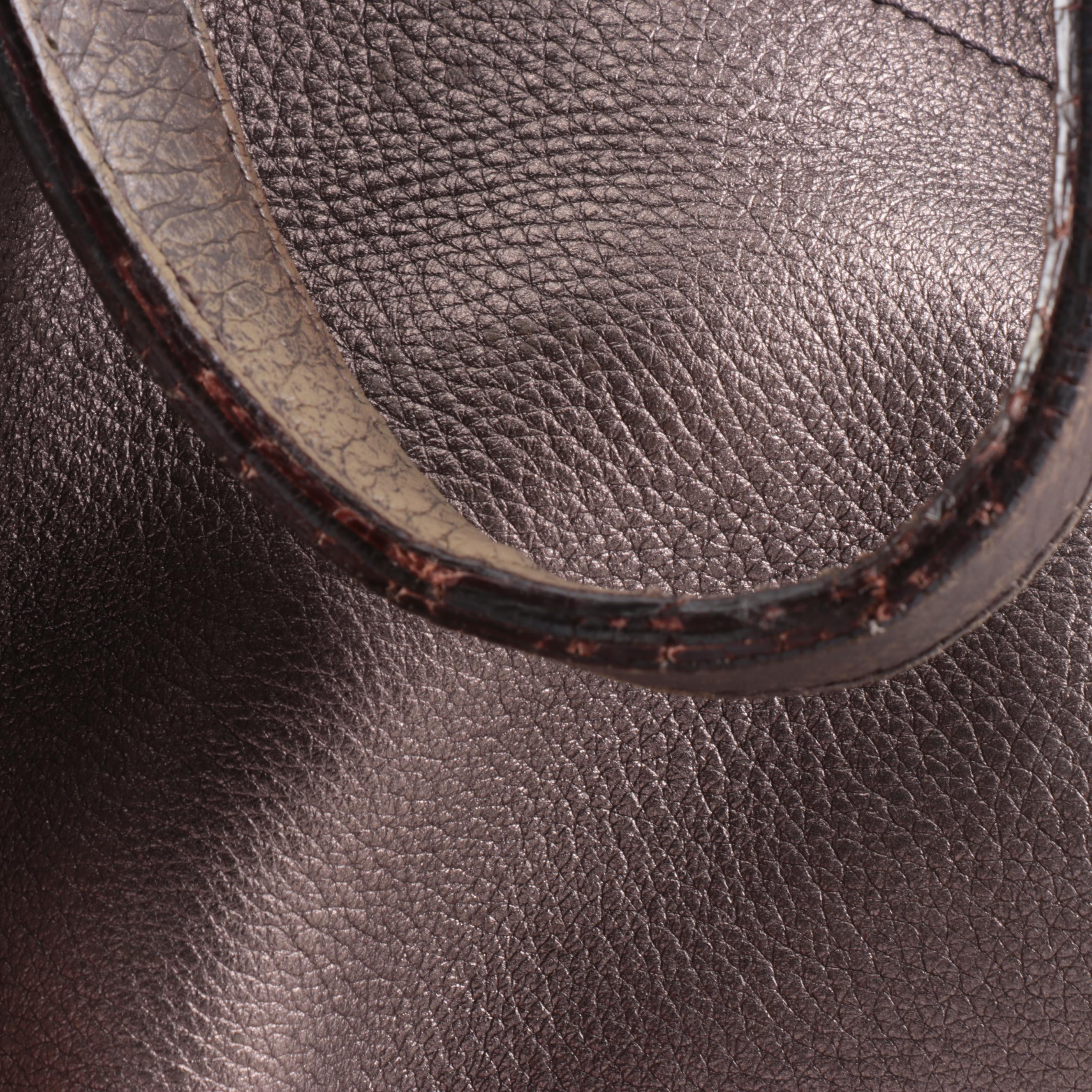 Prada Hobo Bag in Metallic Pebble Grained Leather