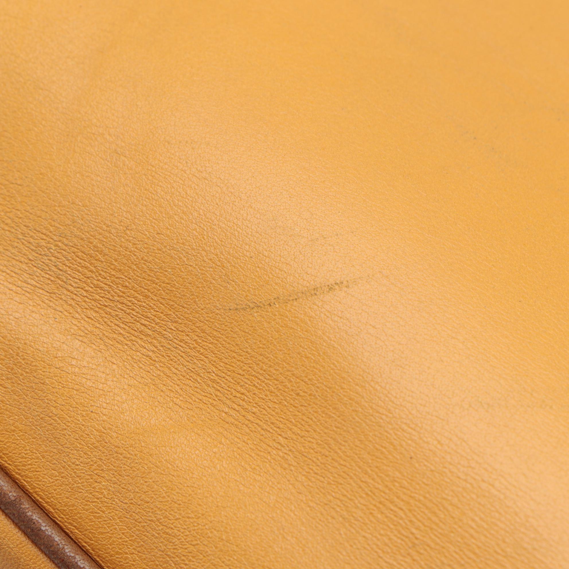 Prada Bowler Bag in Color-block Yellow and Brown Leather