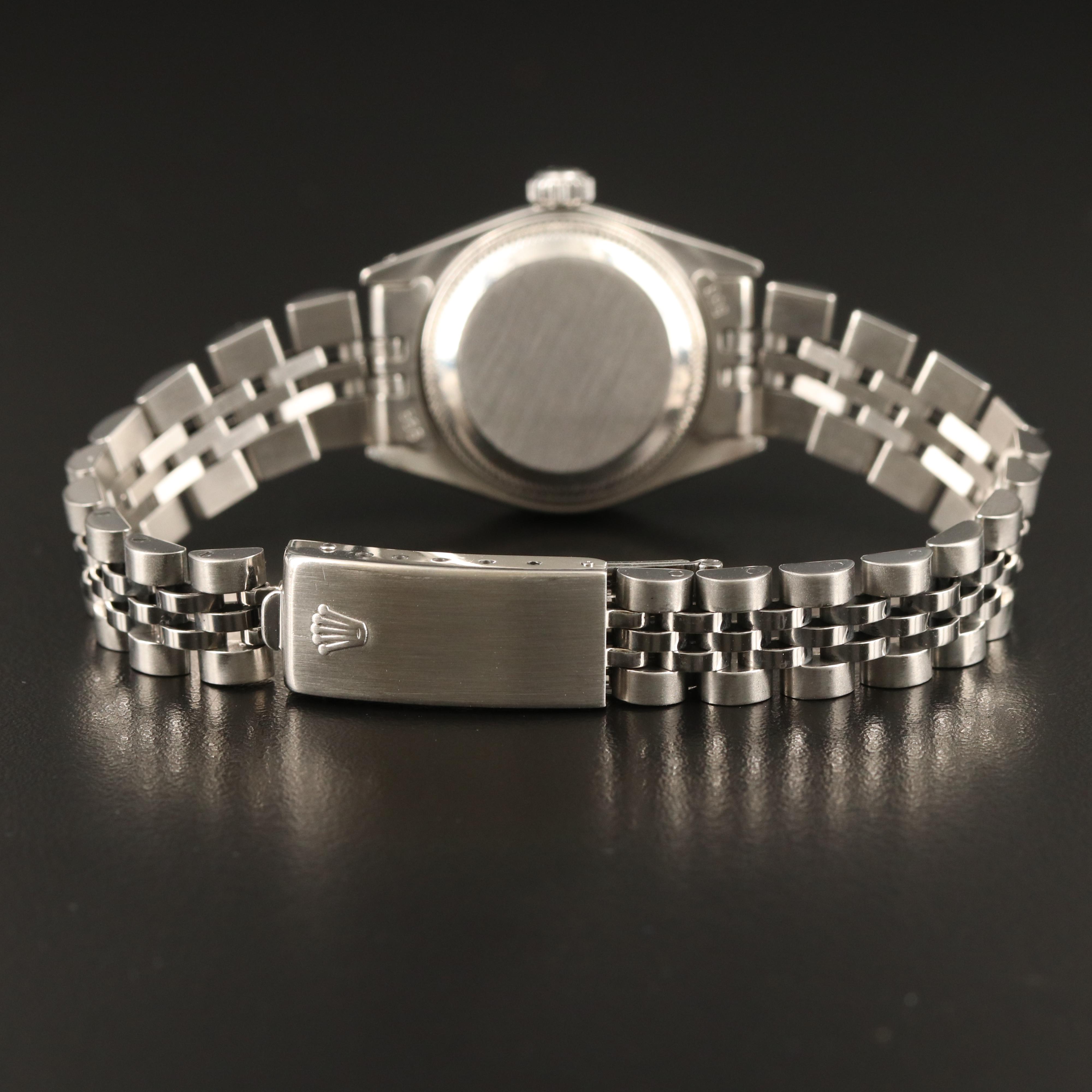 1990 Rolex Datejust Jubilee Dial 18K White Gold and Stainless Steel Watch