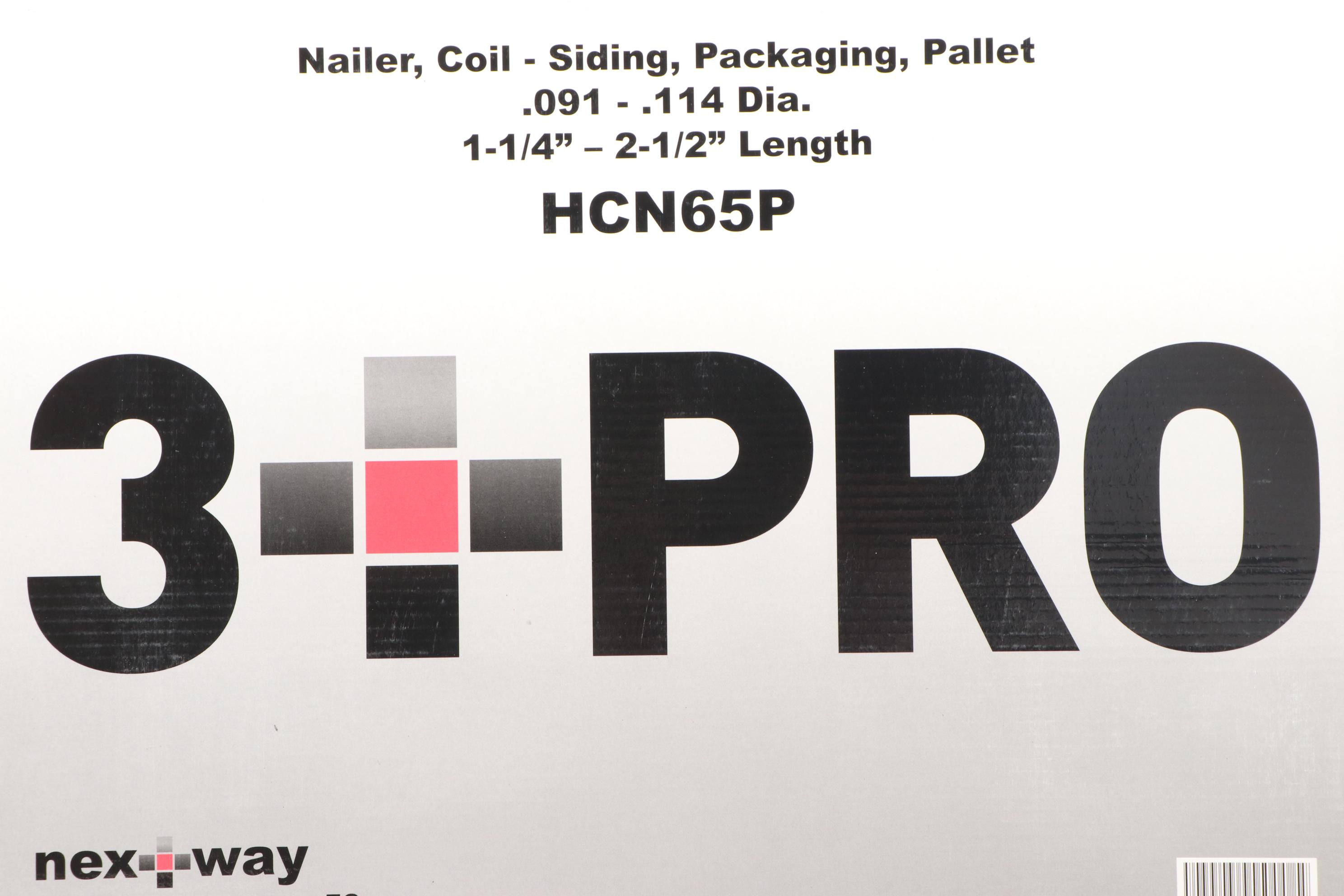 NextWay 3 PRO HCN65P Siding Coil Nailer with Case, Accessories